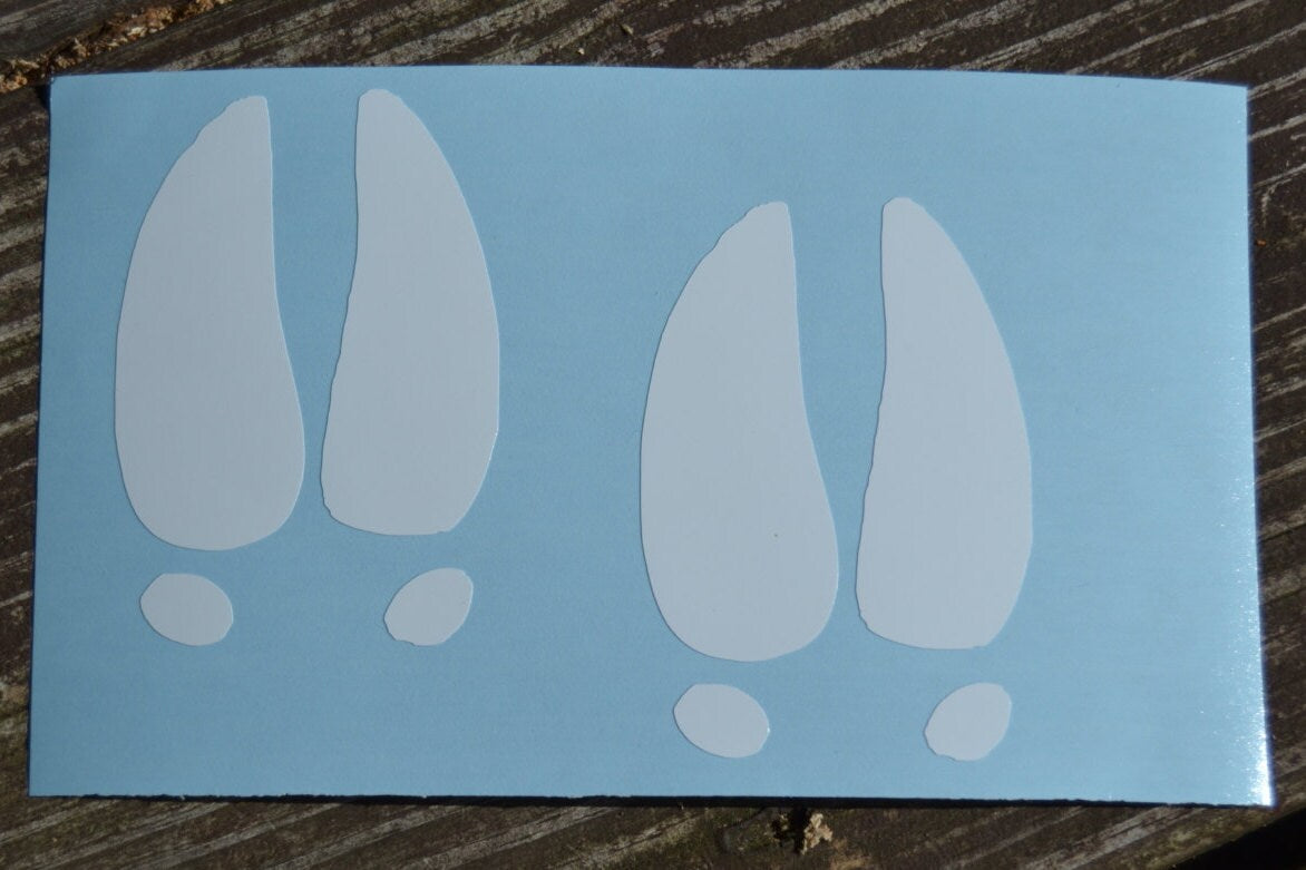 Deer Hunting Outdoor Vinyl Deer Tracks Decal Sticker - coonhoundin