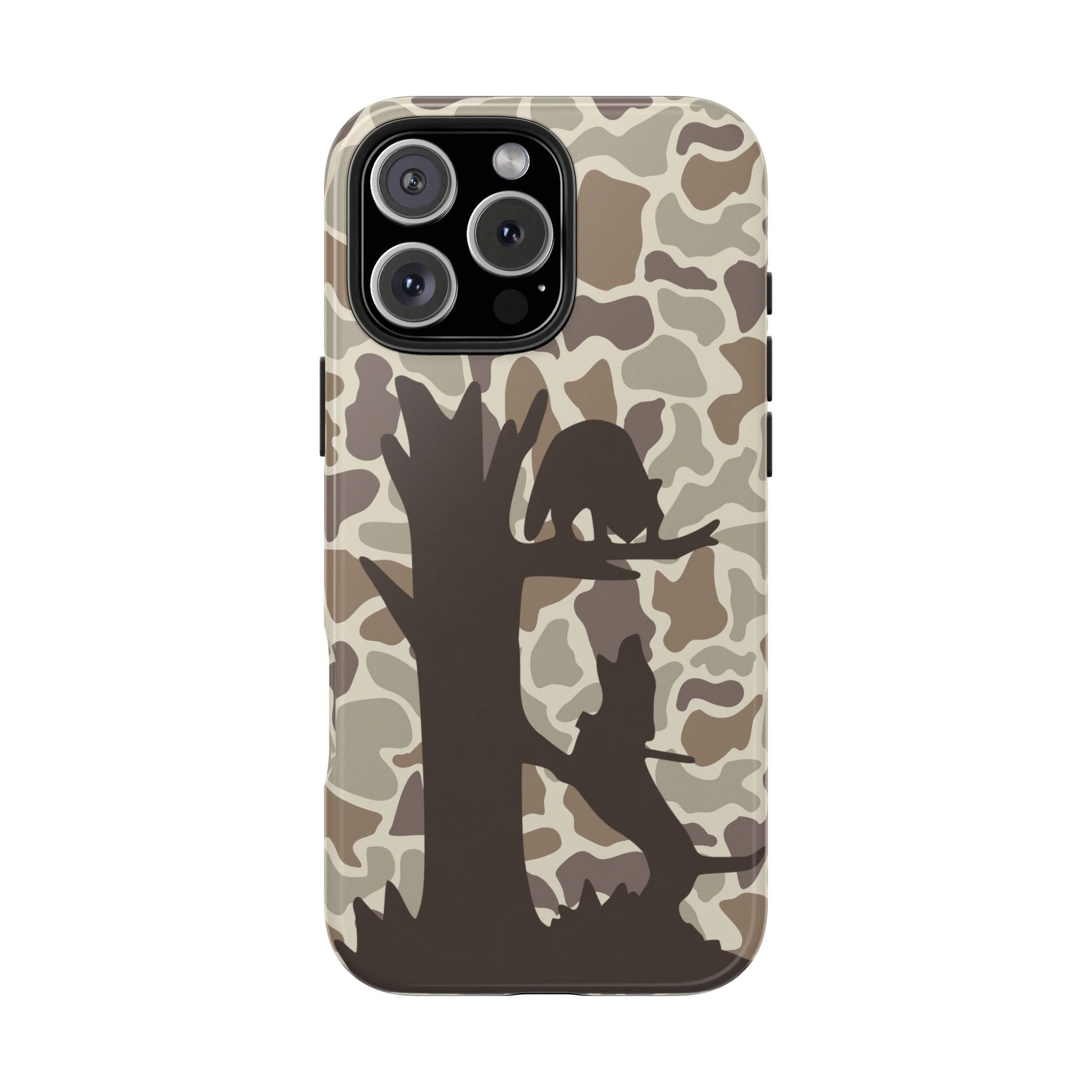 Camo Treed Coon Hound iPhone 16, Pro, Pro Max, Plus Tough Case - coonhoundin