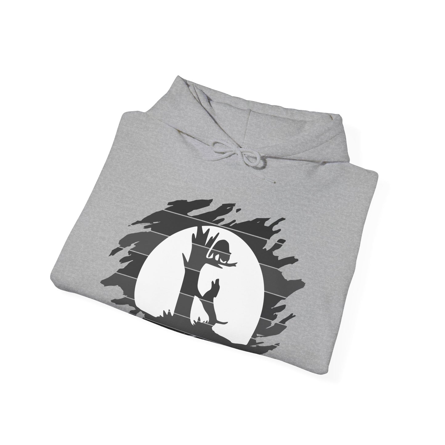 Unisex Treed Coon in the Moon Hooded Sweatshirt