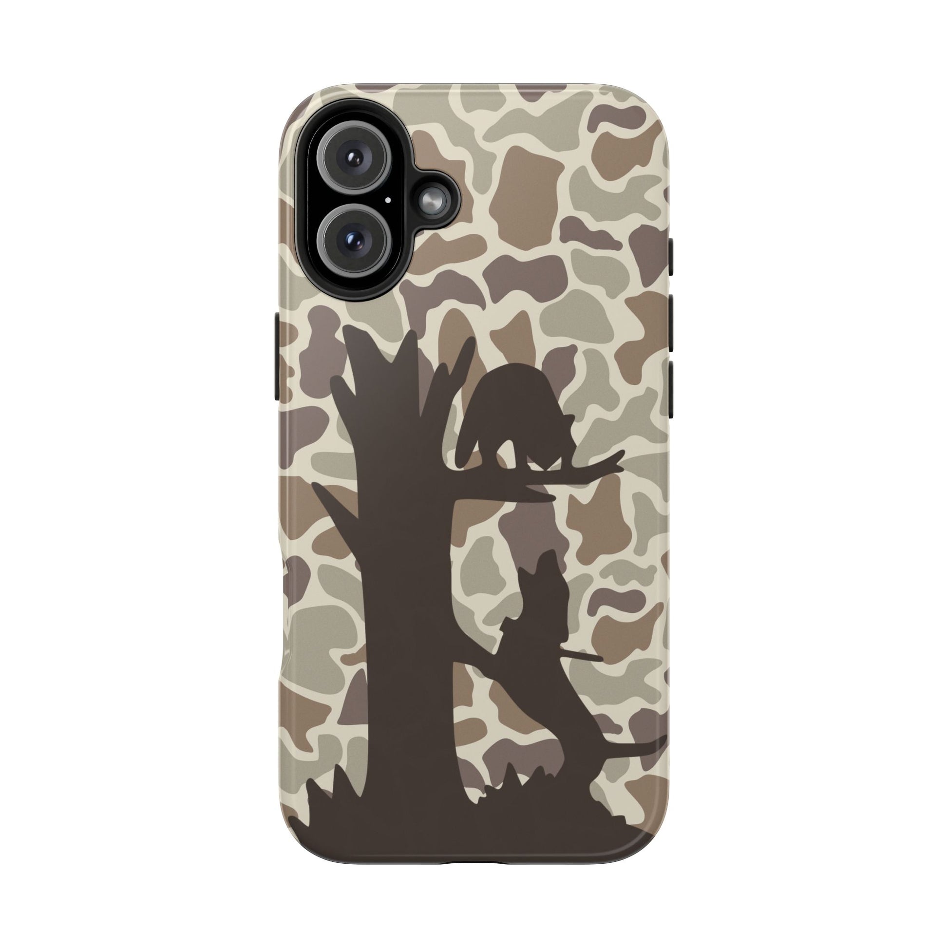 Camo Treed Coon Hound iPhone 16, Pro, Pro Max, Plus Tough Case - coonhoundin