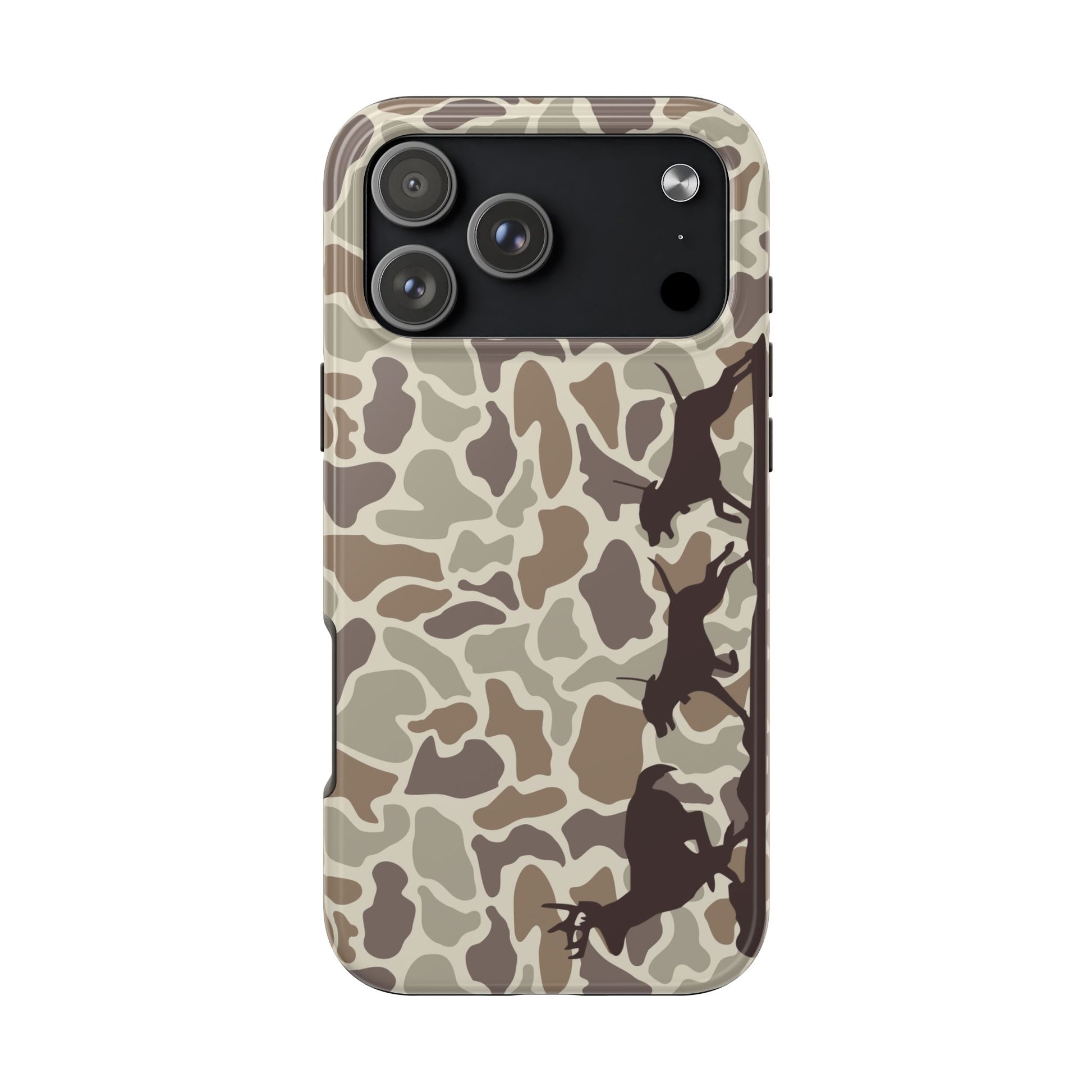 Camo Hounds Chasing Deer iPhone 17, Air, Pro, Pro Max Tough Case - coonhoundin