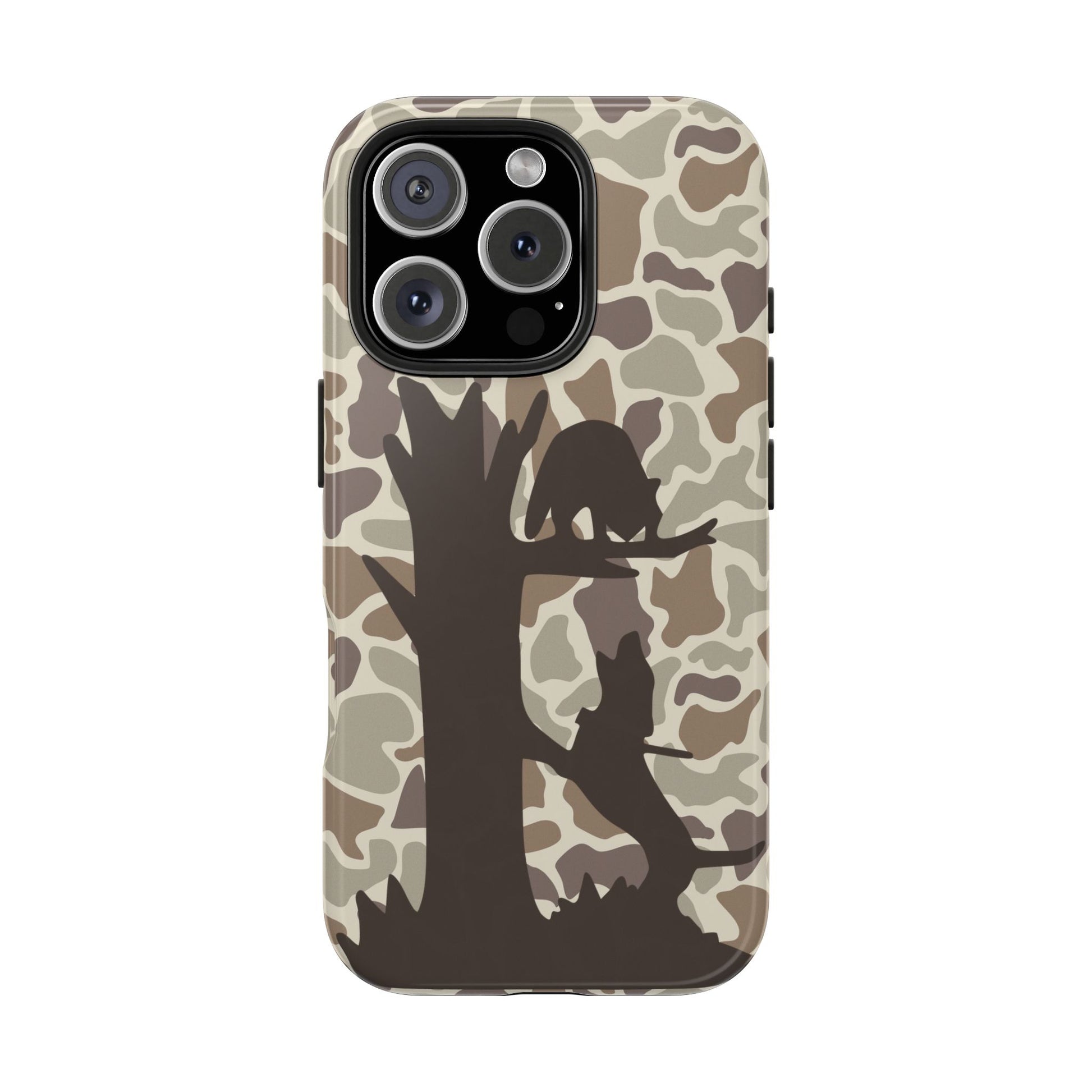 Camo Treed Coon Hound iPhone 16, Pro, Pro Max, Plus Tough Case - coonhoundin