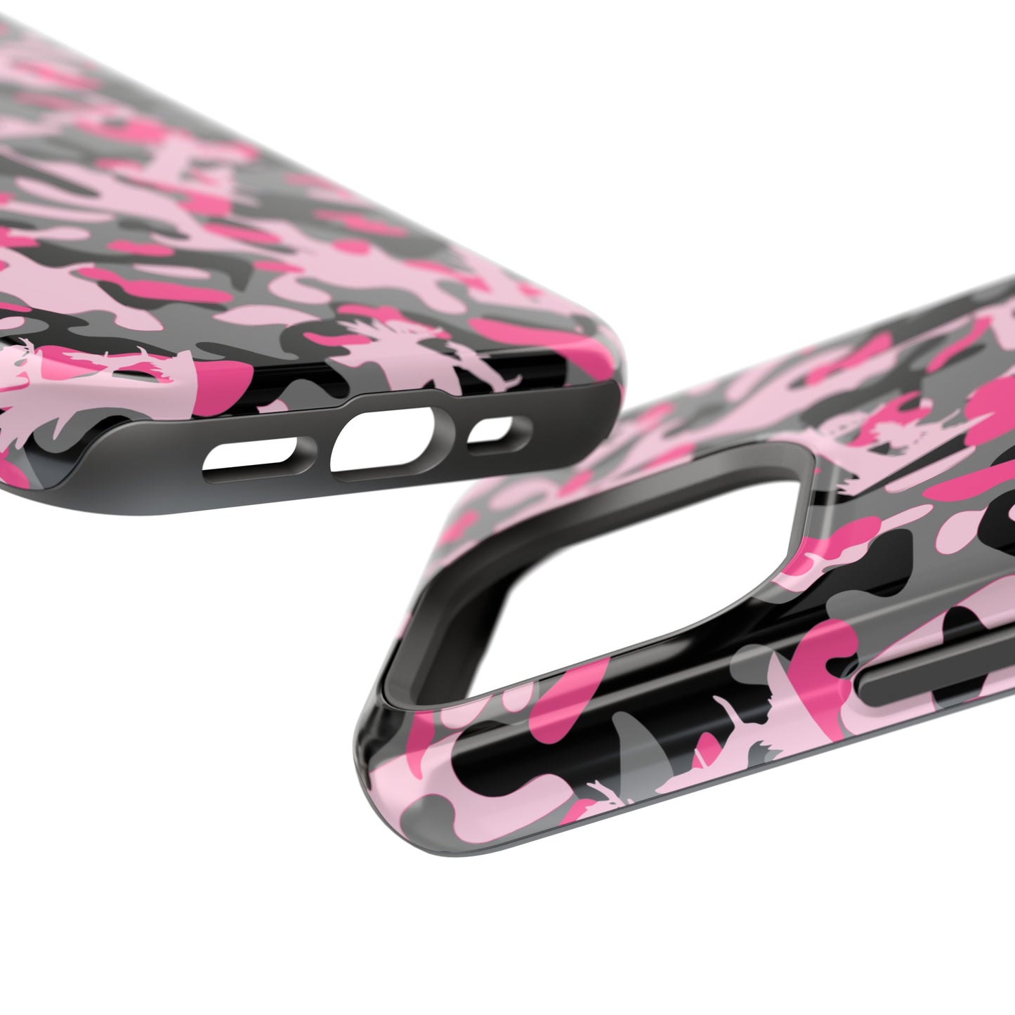 Coon Hunting Pink Camo MagSafe Tough Cases for iPhone 15, Pro, Plus and Pro Max - coonhoundin