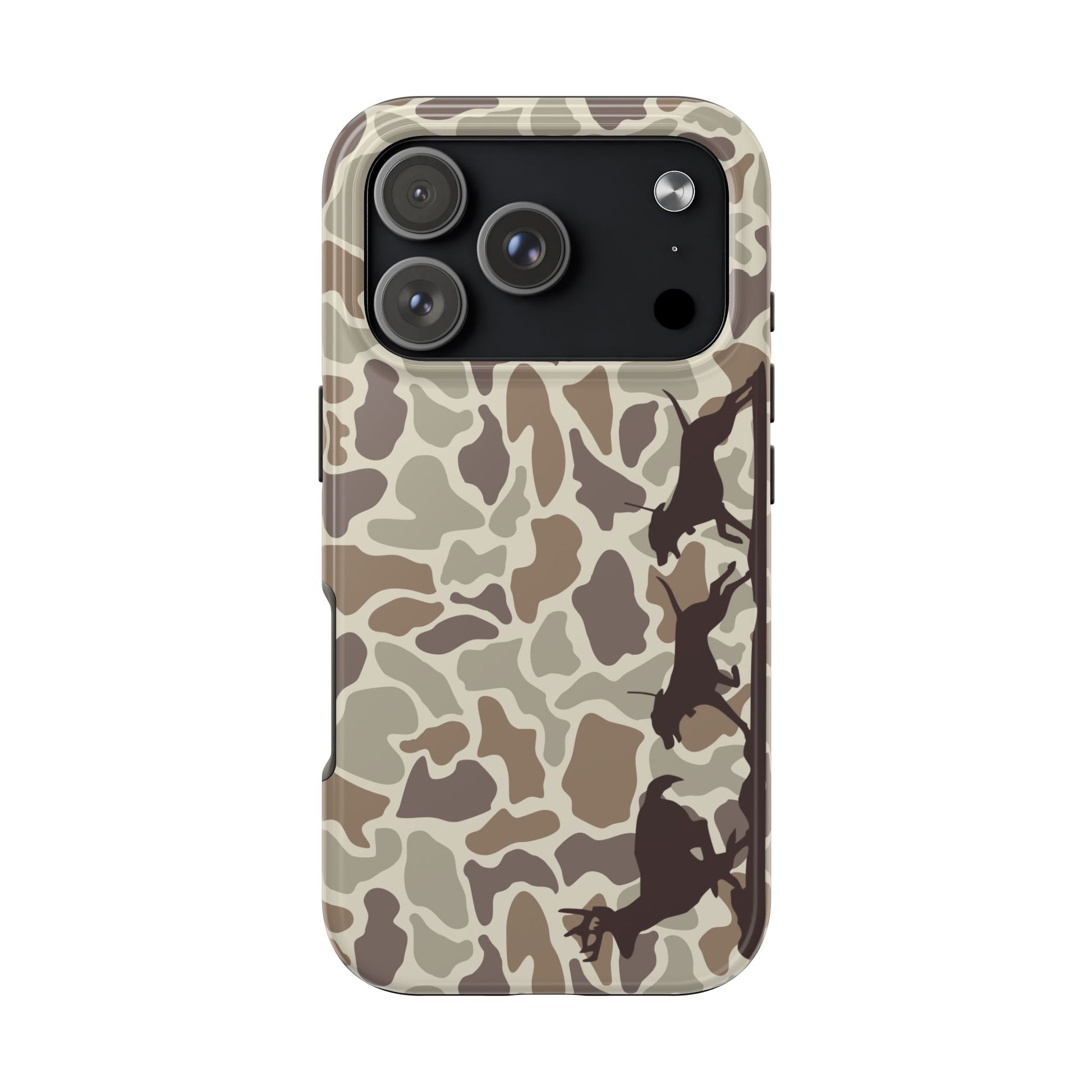 Camo Hounds Chasing Deer iPhone 17, Air, Pro, Pro Max Tough Case - coonhoundin