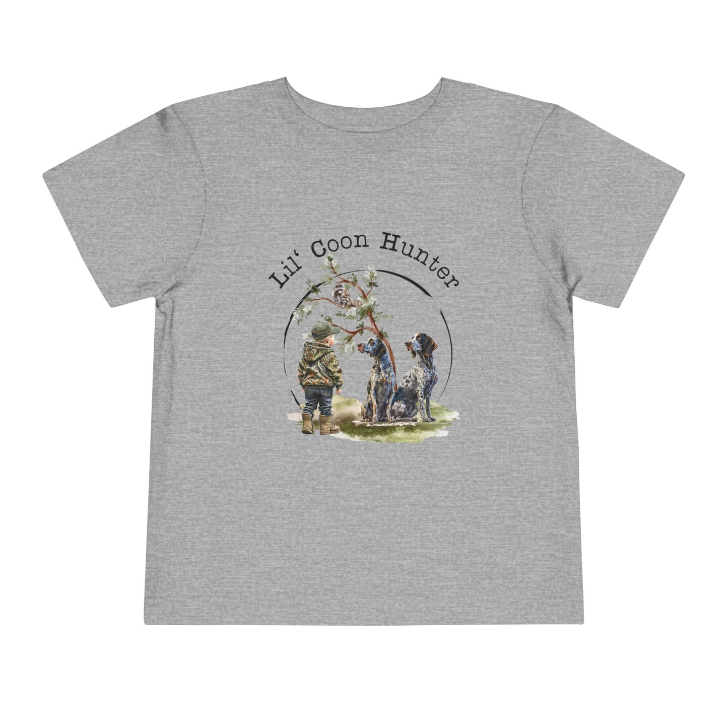 Lil' Coon Hunter Toddler Tee — Cute Kids Hunting Dog Shirt