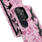 Pink Camo Hounds Chasing Deer Hunt Tough Phone Case - coonhoundin