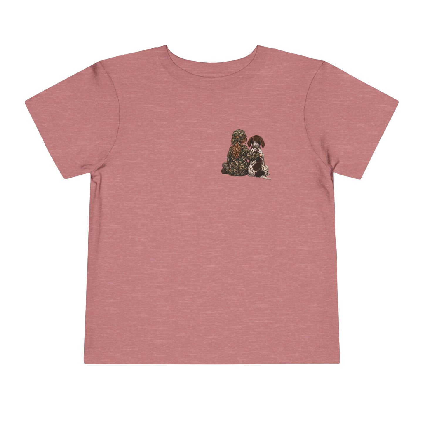 Toddler Girl and Her Hound Short Sleeve Tee