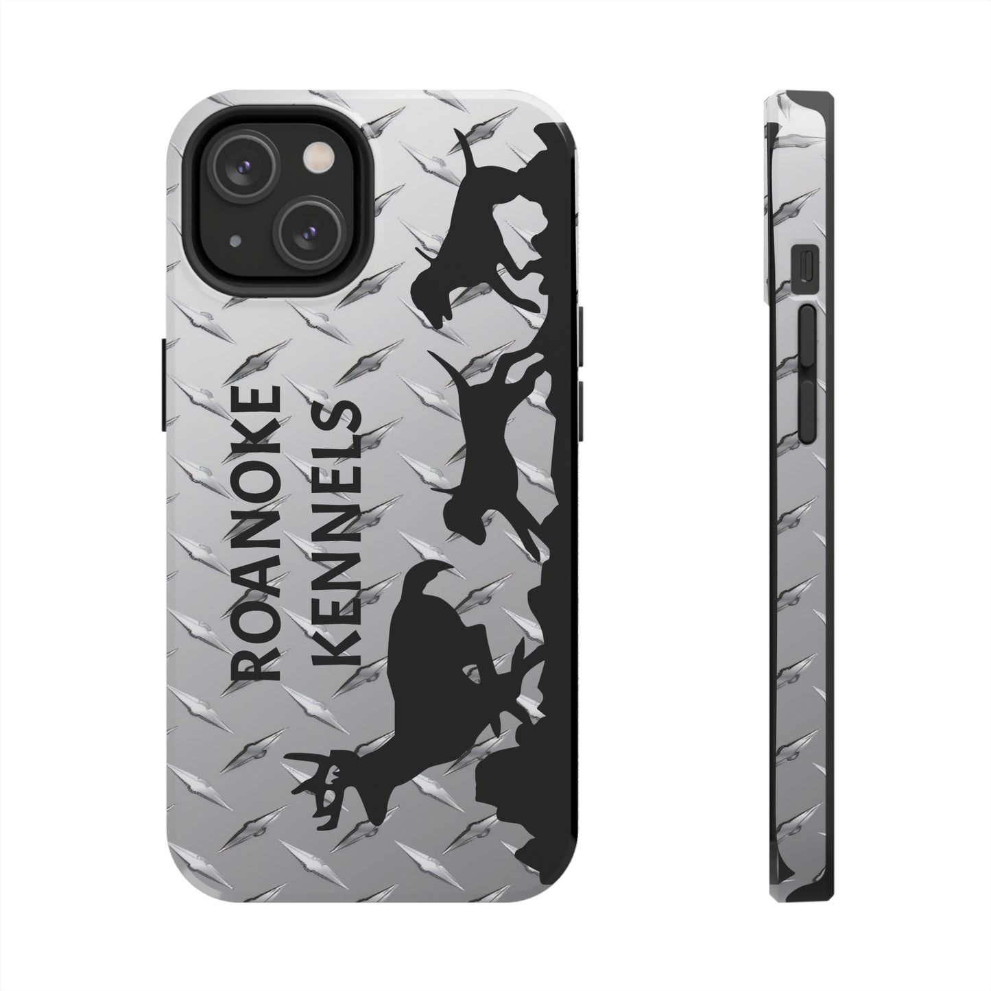 Custom Hounds Chasing Deer Tough Phone Case for iPhone 14, Pro, Plus, Pro Max