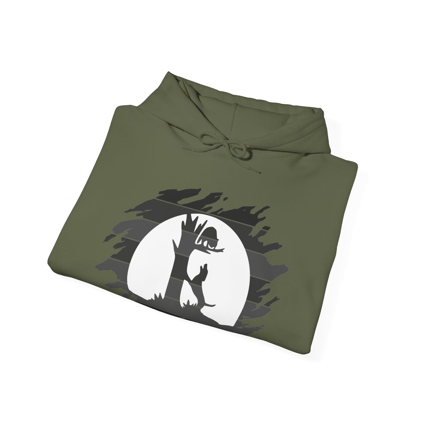 Unisex Treed Coon in the Moon Hooded Sweatshirt
