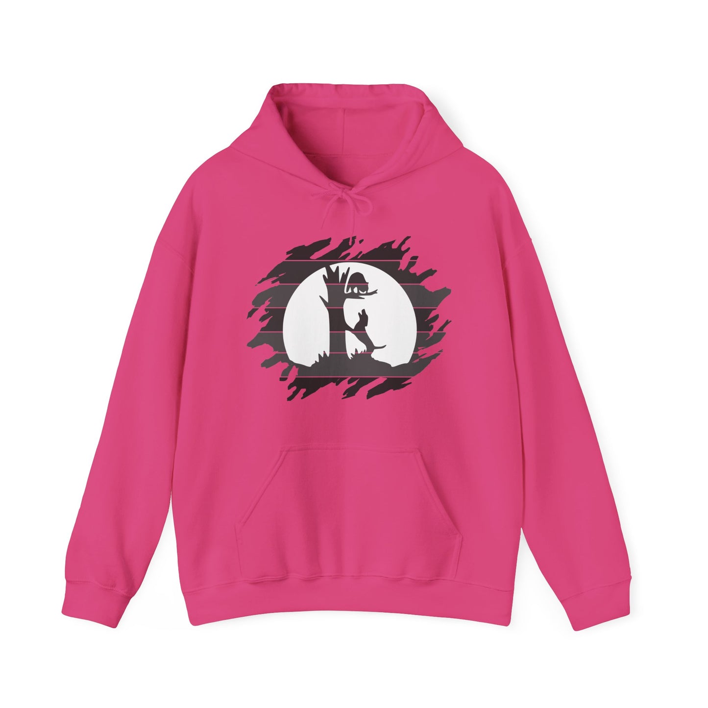 Unisex Treed Coon in the Moon Hooded Sweatshirt