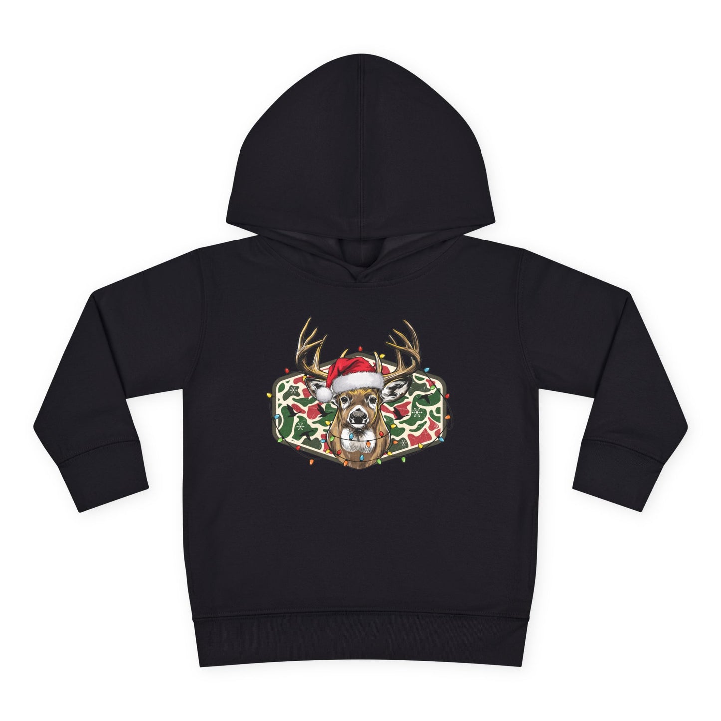 Toddler Christmas Camo Reindeer Pullover Hoodie