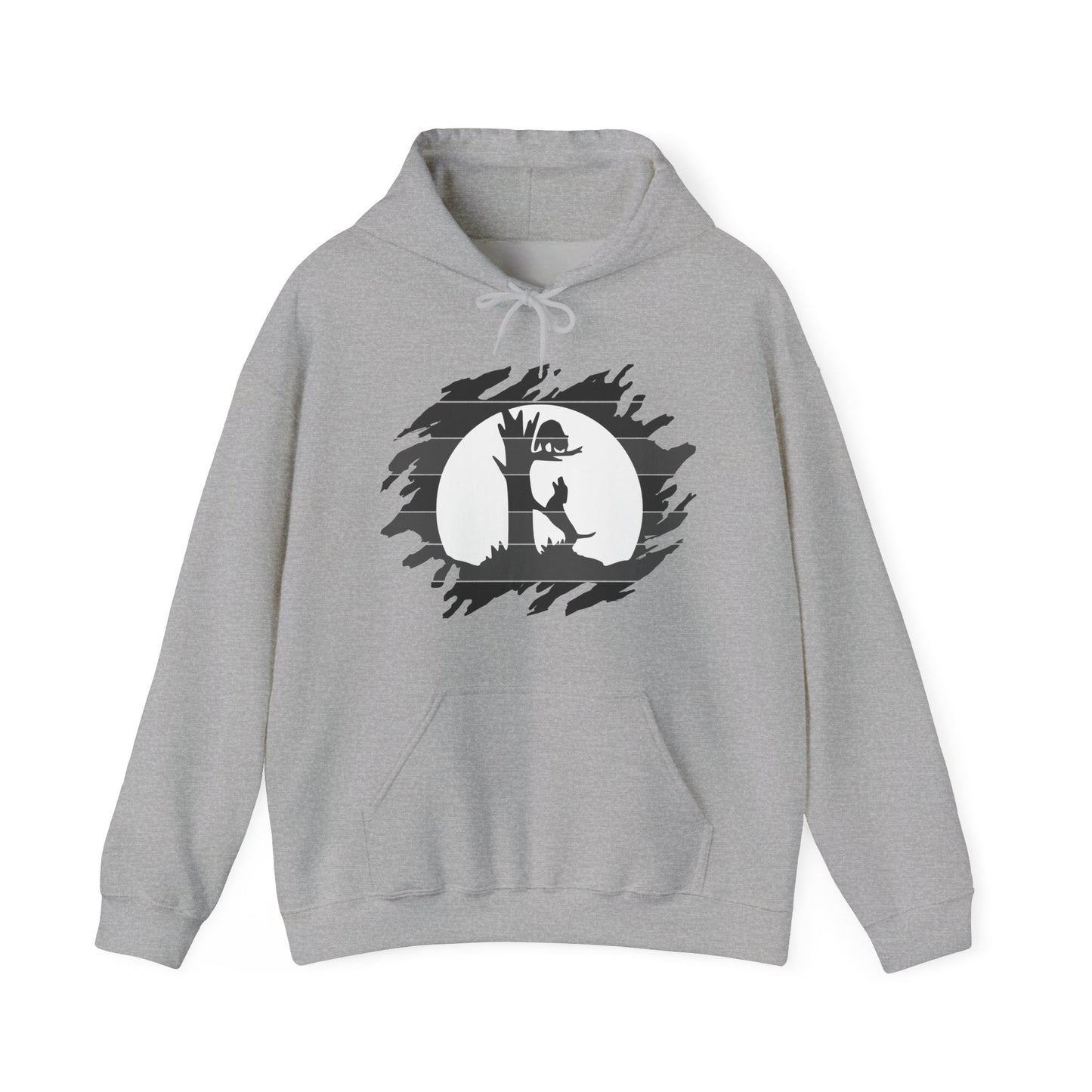 Unisex Treed Coon in the Moon Hooded Sweatshirt