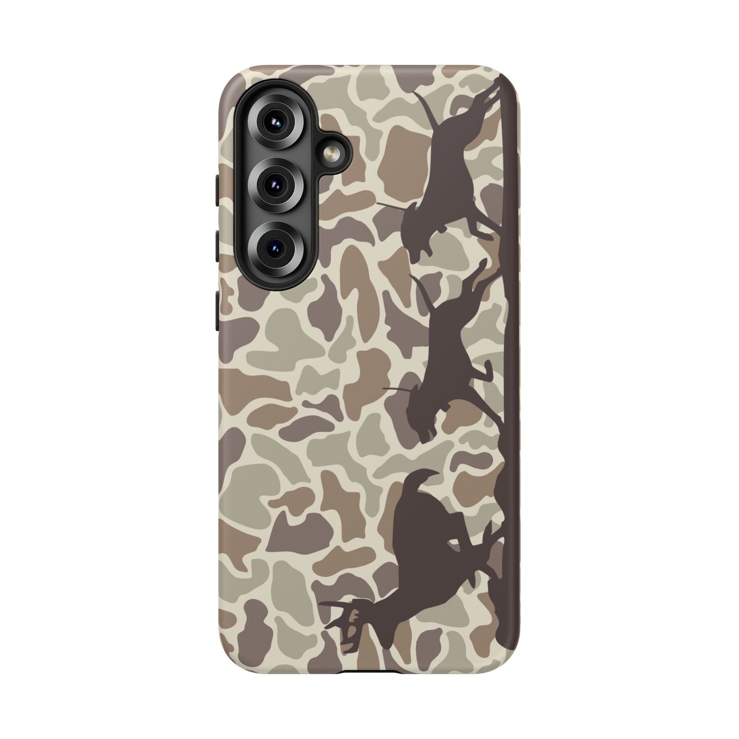 Hounds Chasing Deer Camo Tough Phone Case for Samsung Galaxy S25, Plus and Ultra - coonhoundin