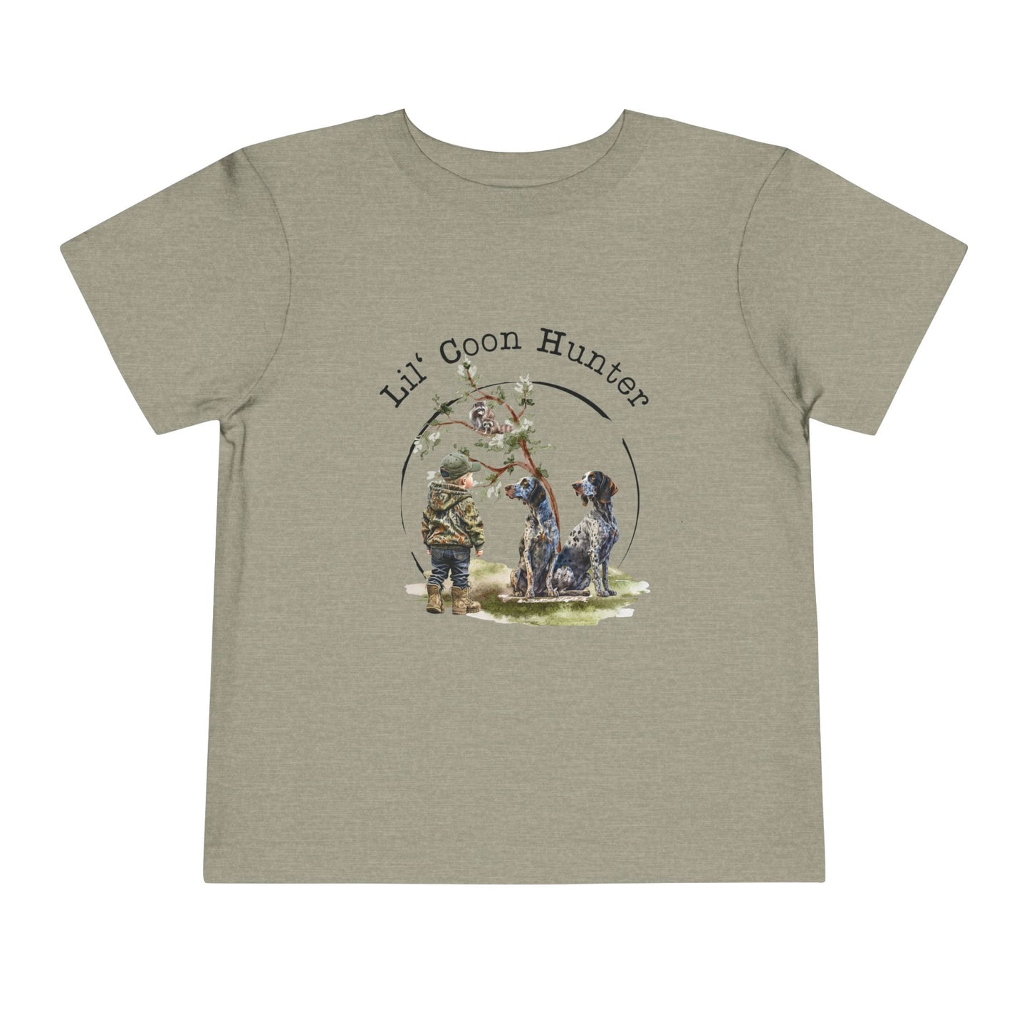 Lil' Coon Hunter Toddler Tee — Cute Kids Hunting Dog Shirt
