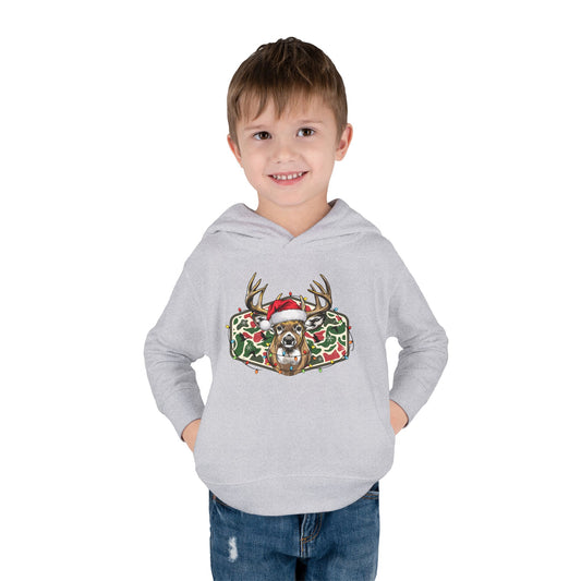 Toddler Christmas Camo Reindeer Pullover Hoodie