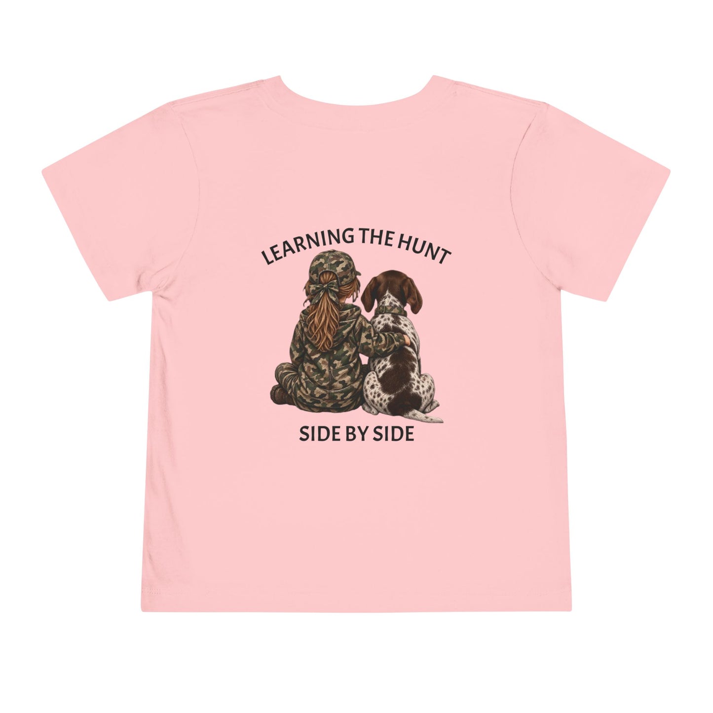Toddler Girl and Her Hound Short Sleeve Tee