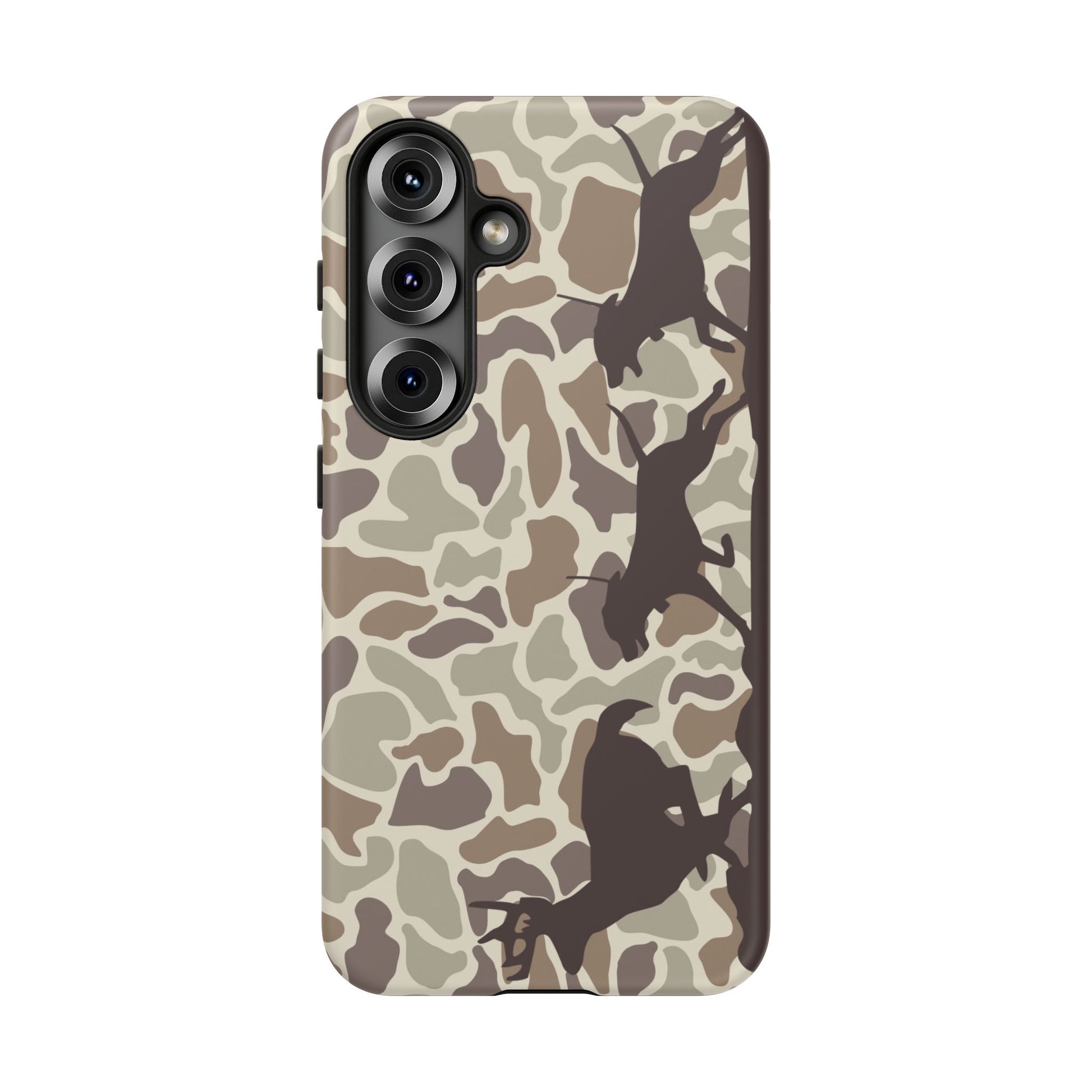 Hounds Chasing Deer Camo Tough Phone Case for Samsung Galaxy S25, Plus and Ultra - coonhoundin