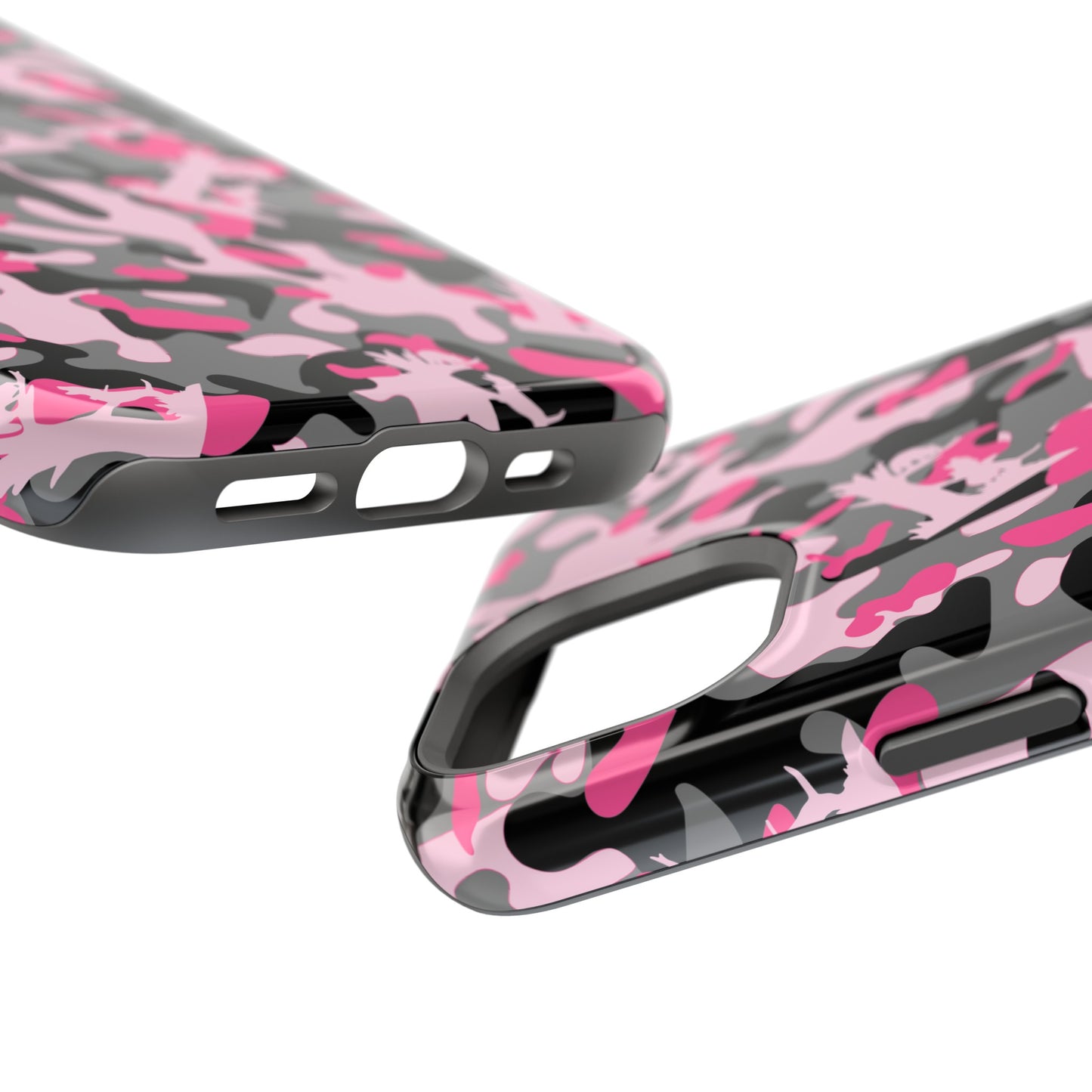 Coon Hunting Pink Camo MagSafe Tough Cases for iPhone 15, Pro, Plus and Pro Max - coonhoundin