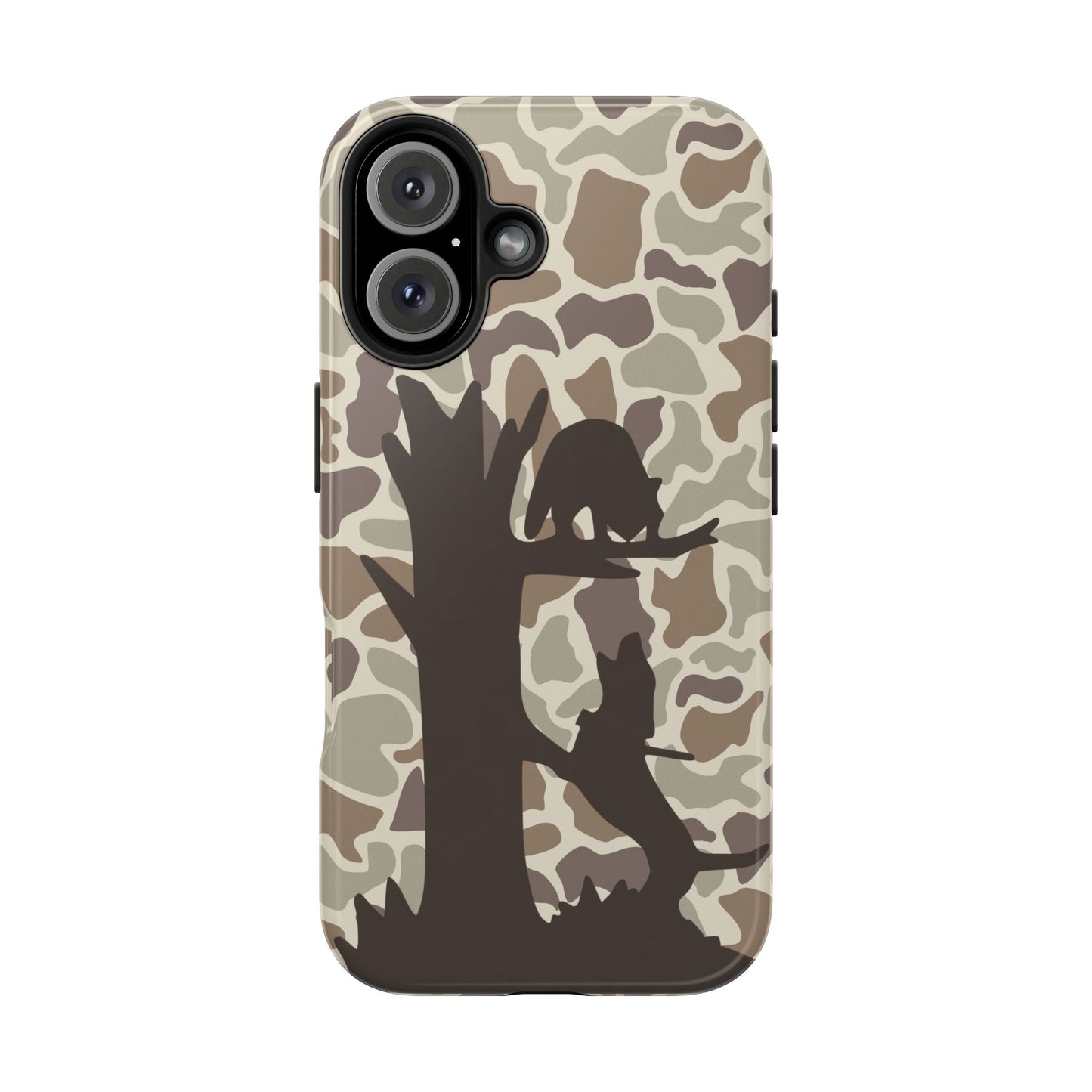 Camo Treed Coon Hound iPhone 16, Pro, Pro Max, Plus Tough Case - coonhoundin