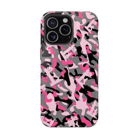Coon Hunting Pink Camo MagSafe Tough Cases for iPhone 15, Pro, Plus and Pro Max