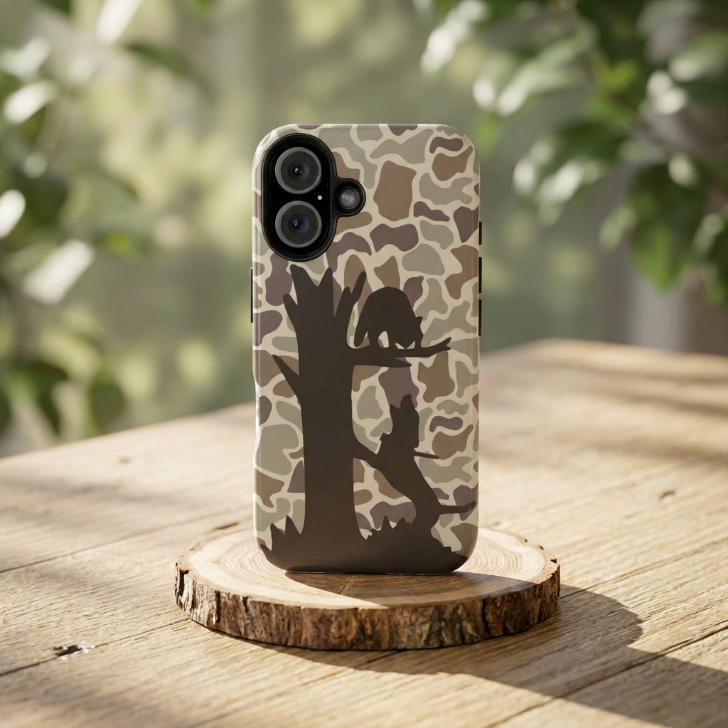 Camo Treed Coon Hound iPhone 16, Pro, Pro Max, Plus Tough Case - coonhoundin
