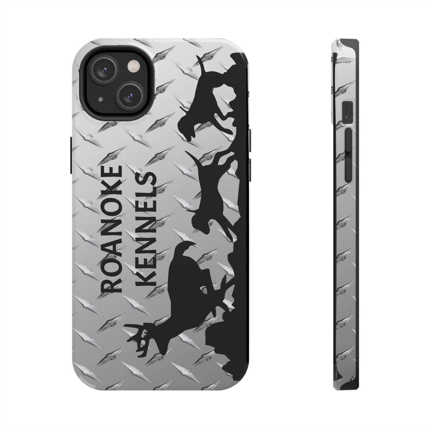 Custom Hounds Chasing Deer Tough Phone Case for iPhone 14, Pro, Plus, Pro Max