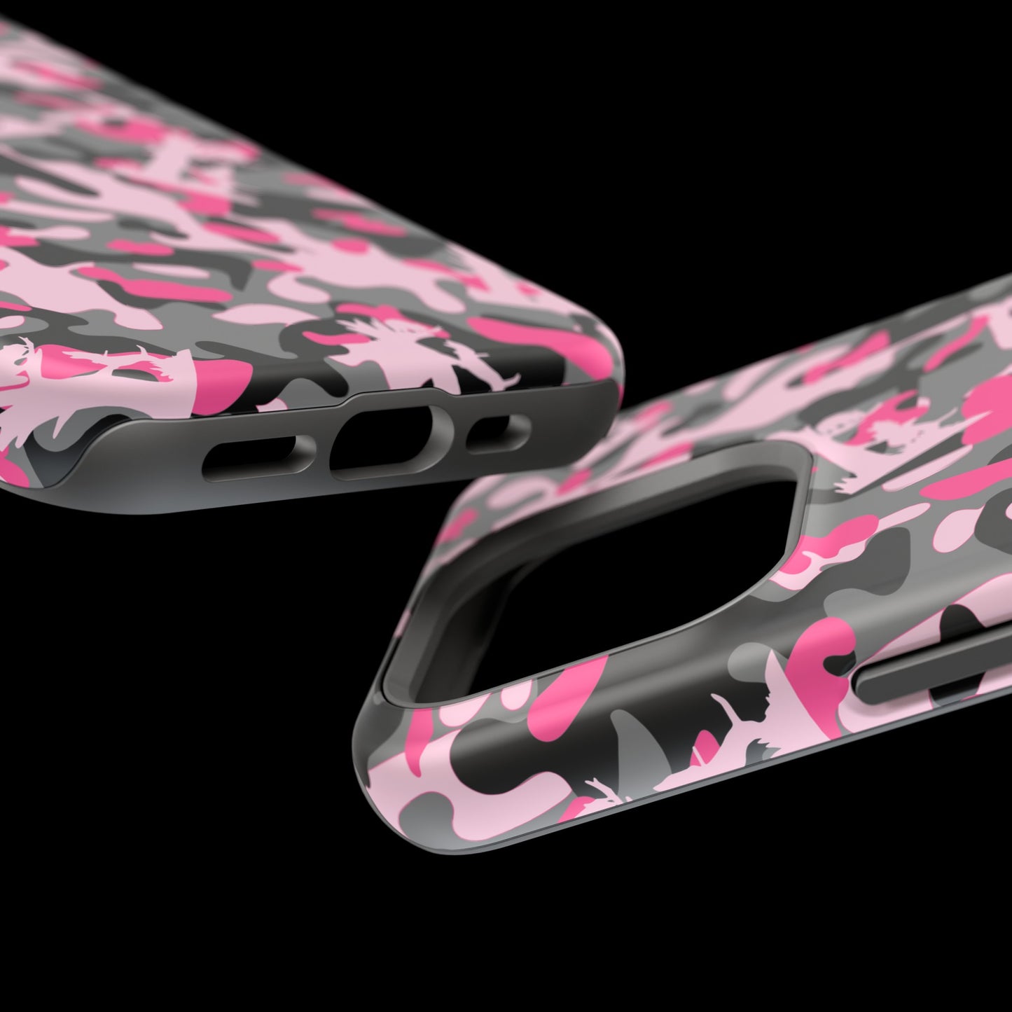 Coon Hunting Pink Camo MagSafe Tough Cases for iPhone 15, Pro, Plus and Pro Max - coonhoundin