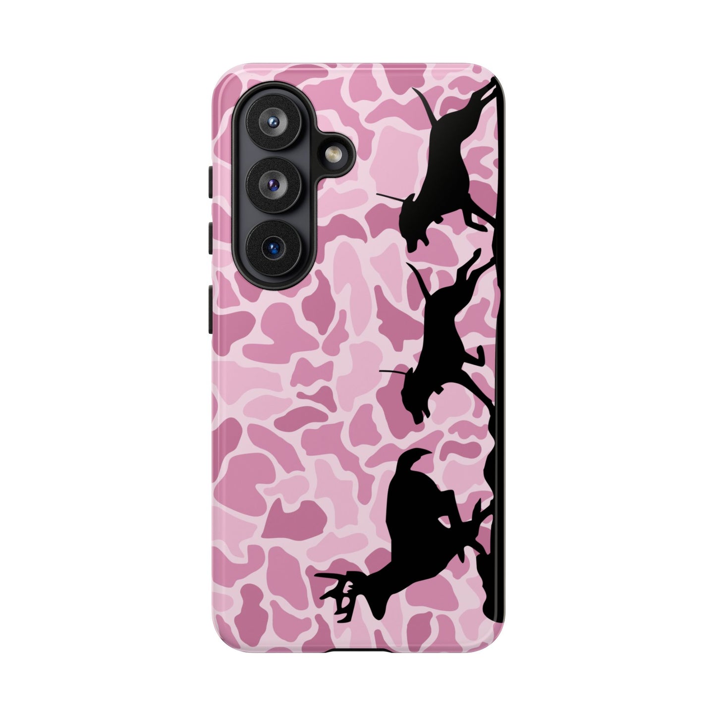 Pink Camo Hounds Chasing Deer Hunt Tough Phone Case - coonhoundin