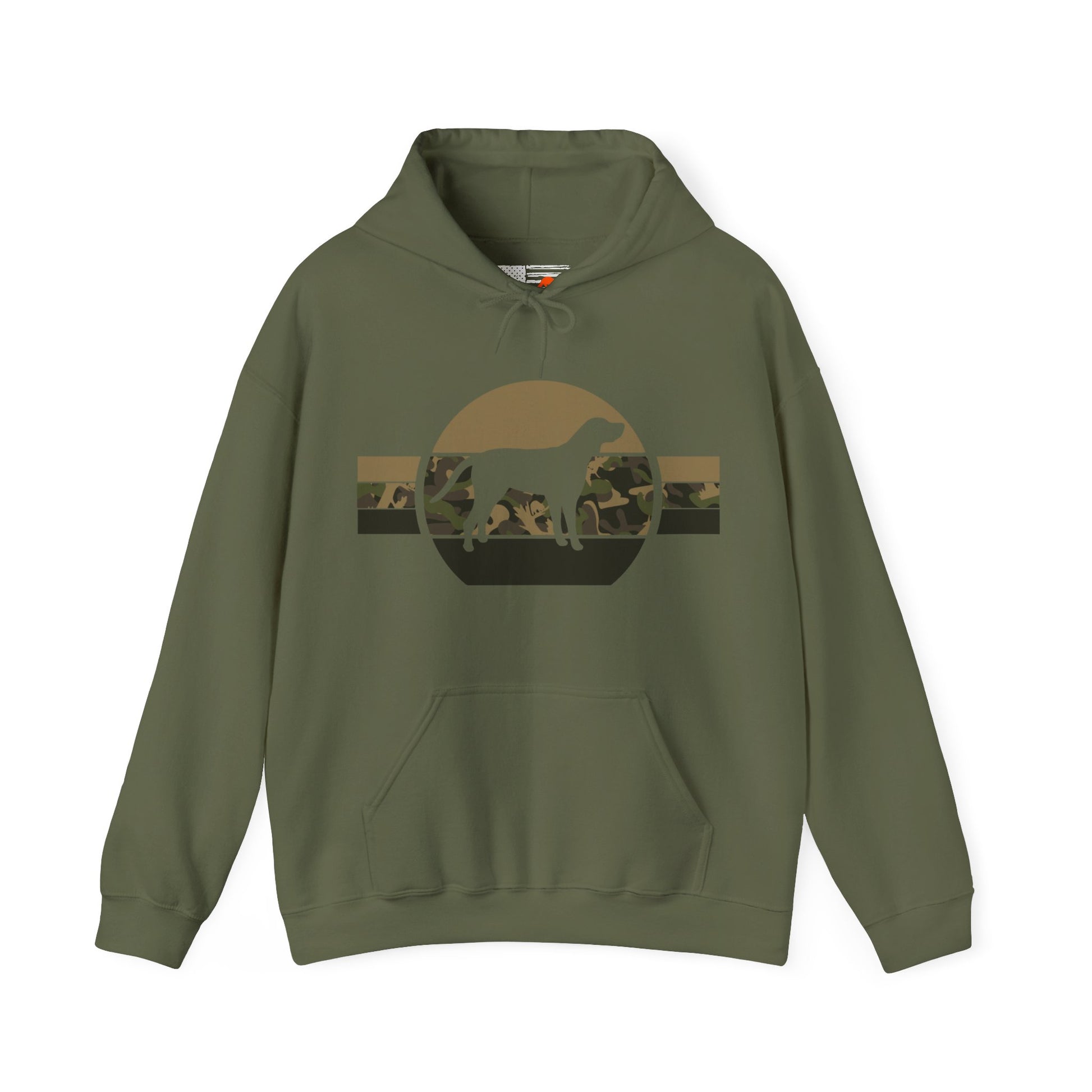 Coonhound Camo Stripe Unisex Hooded Sweatshirt - coonhoundin