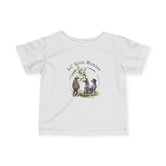 Lil’ Coon Hunter Baby Shirt - coonhoundin