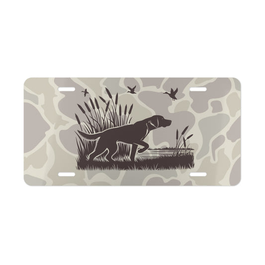 Camouflage Duck Hunting Vanity Plate, Hunting Gift, Truck Plate