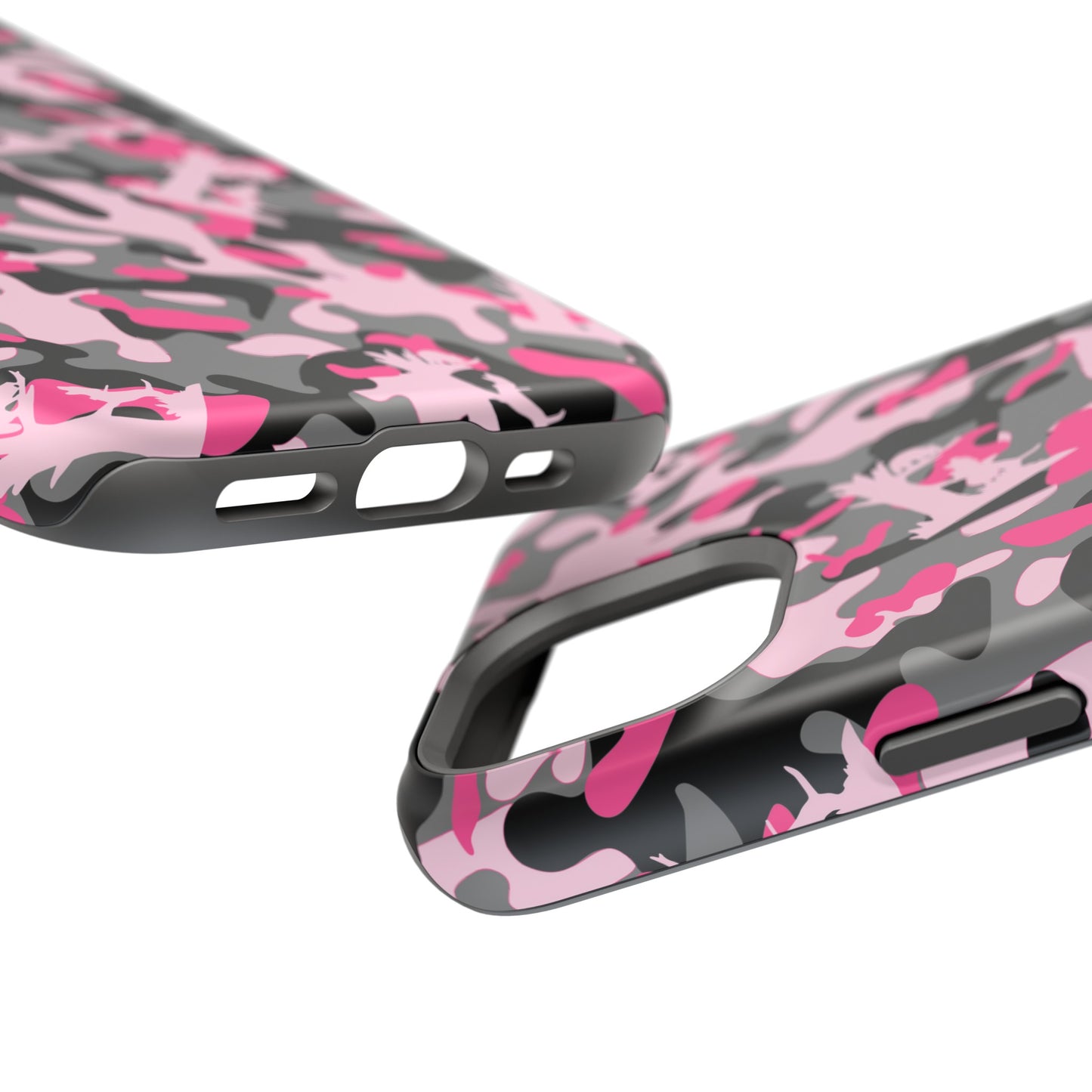 Coon Hunting Pink Camo MagSafe Tough Cases for iPhone 15, Pro, Plus and Pro Max - coonhoundin