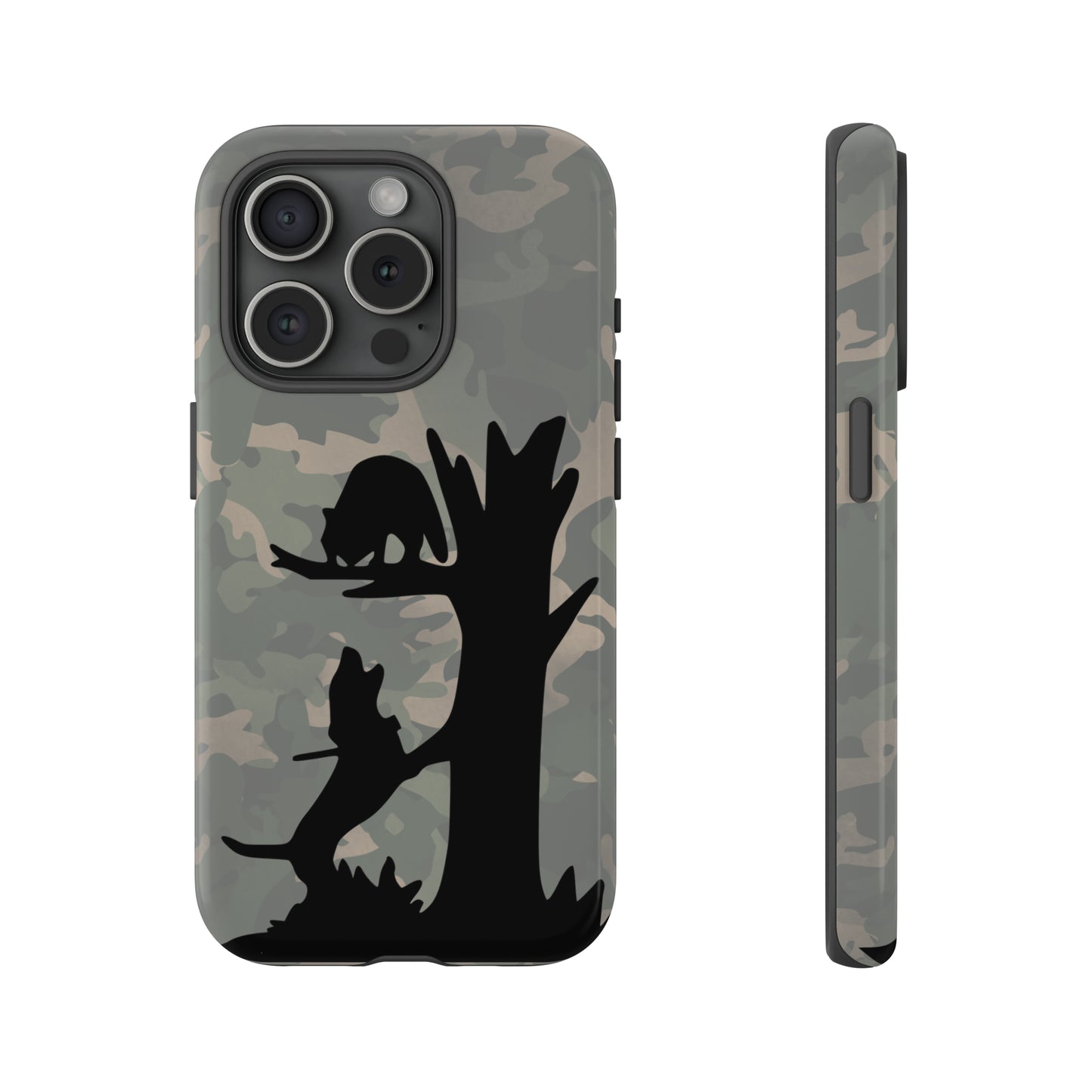 Treed Coon Vintage Camo Tough Cases for iPhone 15, 15 Pro, 15 Plus, 15 Pro Max