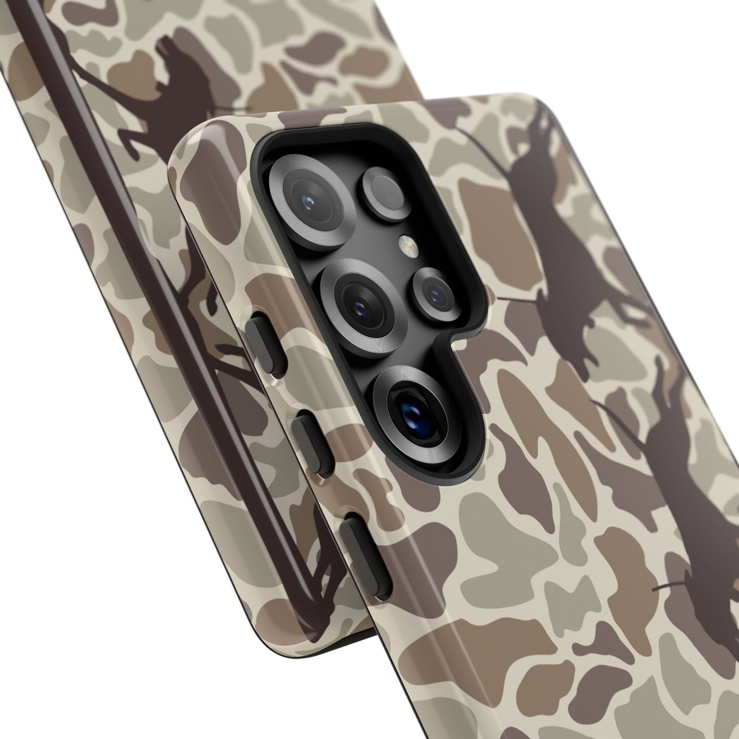 Hounds Chasing Deer Camo Tough Phone Case for Samsung Galaxy S25, Plus and Ultra - coonhoundin