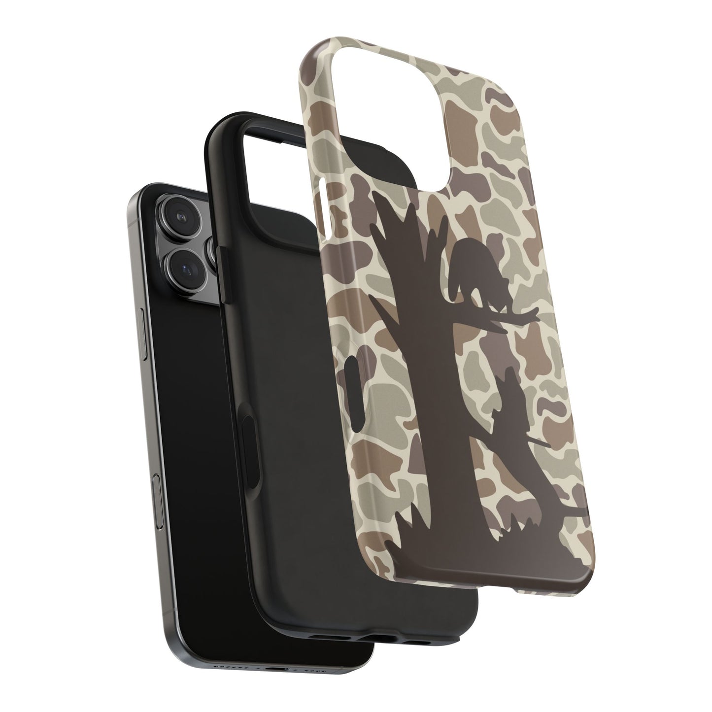 Camo Treed Coon Hound iPhone 16, Pro, Pro Max, Plus Tough Case - coonhoundin