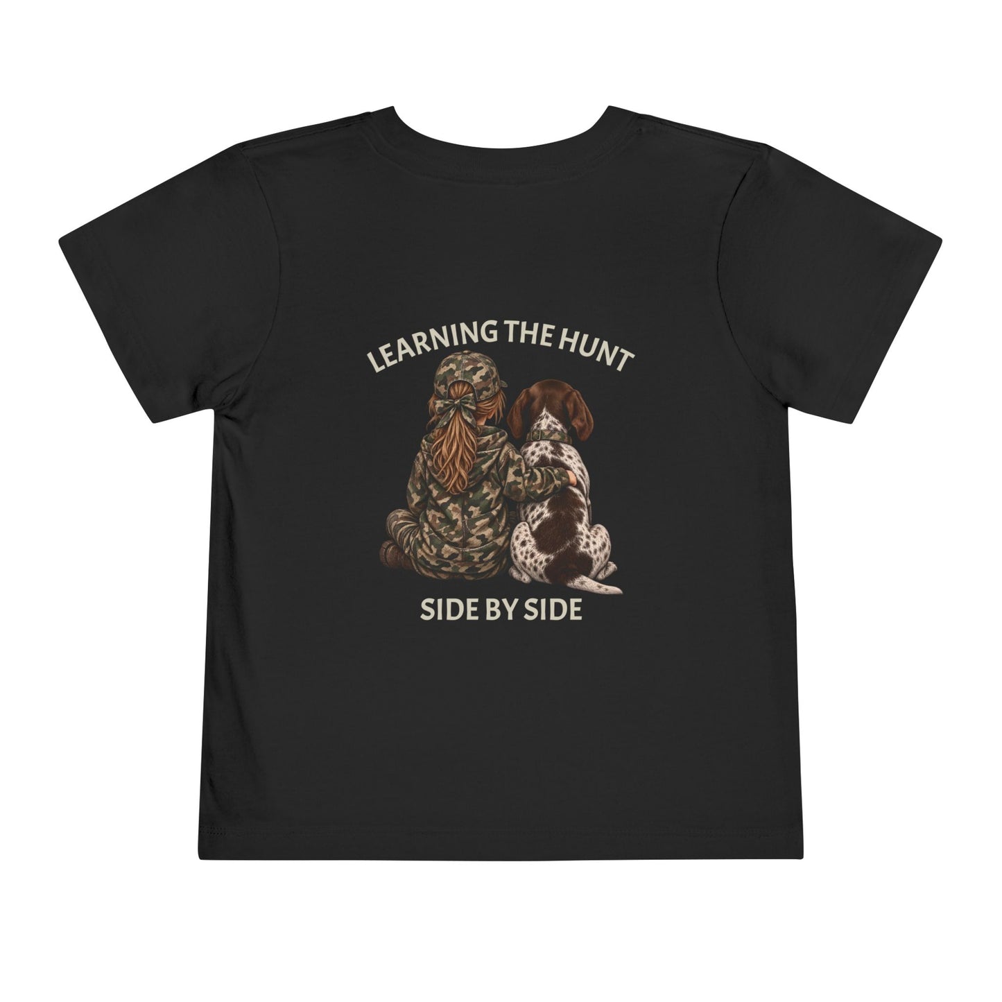 Toddler Girl and Her Hound Short Sleeve Tee
