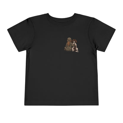 Toddler Girl and Her Hound Short Sleeve Tee