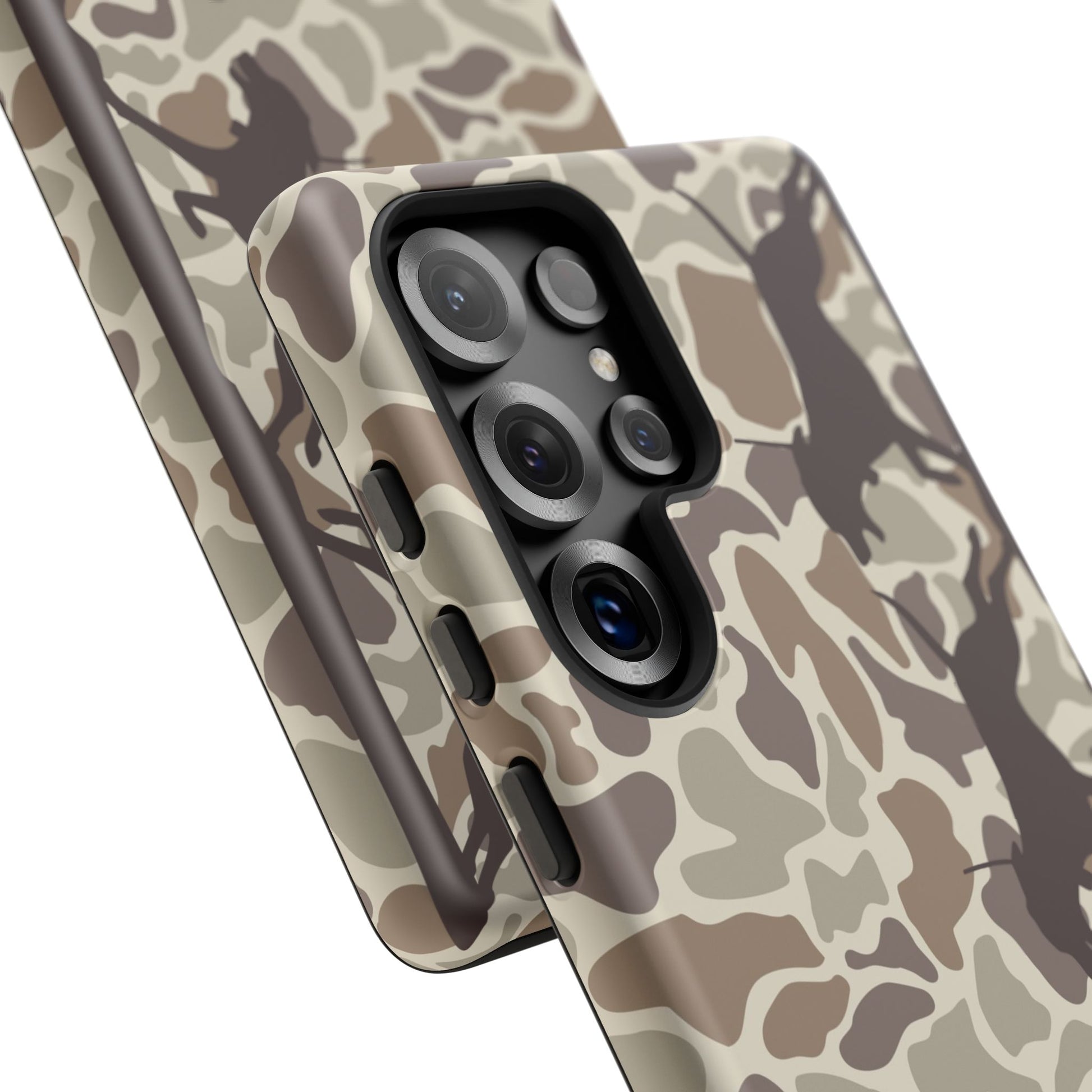 Hounds Chasing Deer Camo Tough Phone Case for Samsung Galaxy S25, Plus and Ultra - coonhoundin