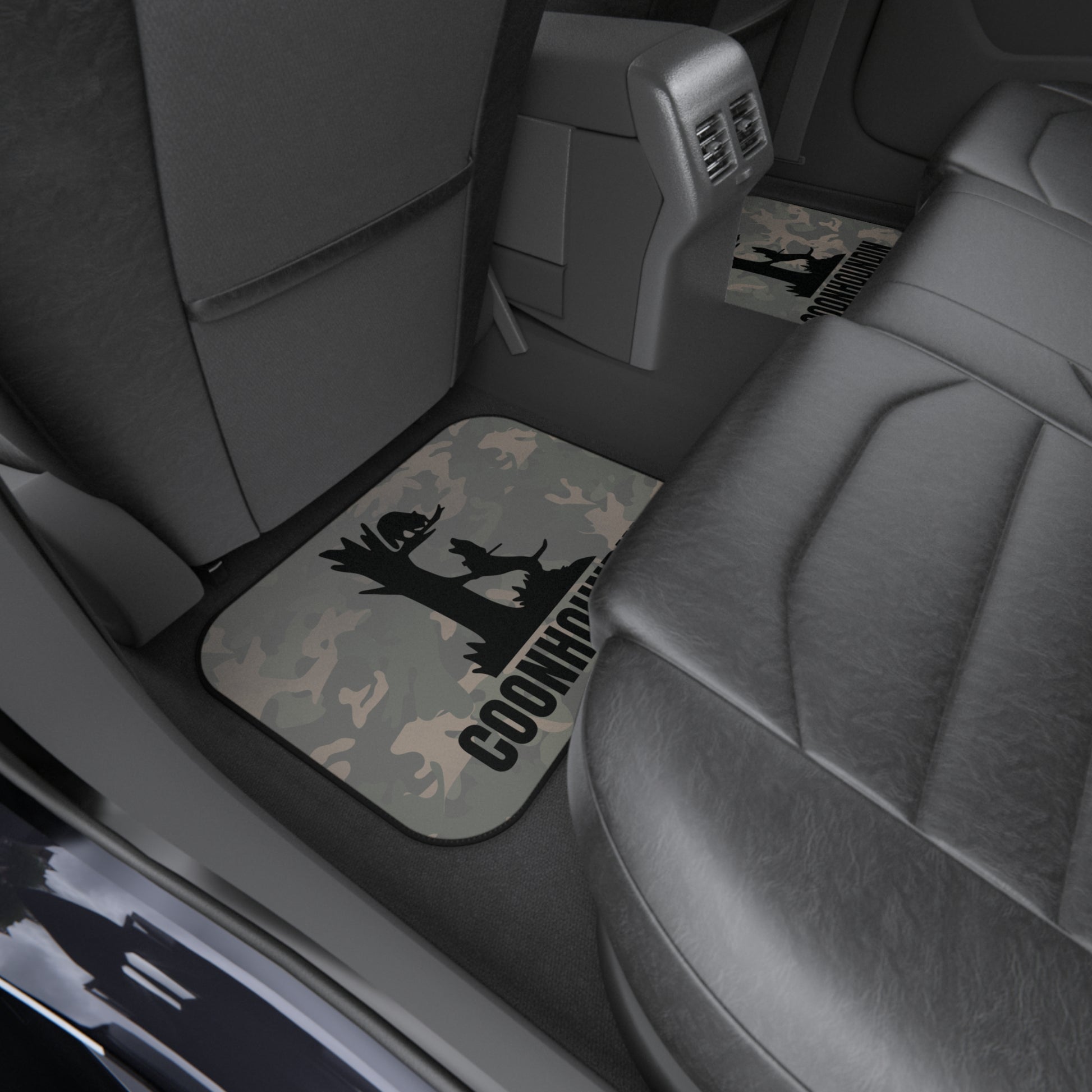 Custom Treed Coon Vintage Camo Full Set of Car Mats, Personalized Truck Mats - coonhoundin