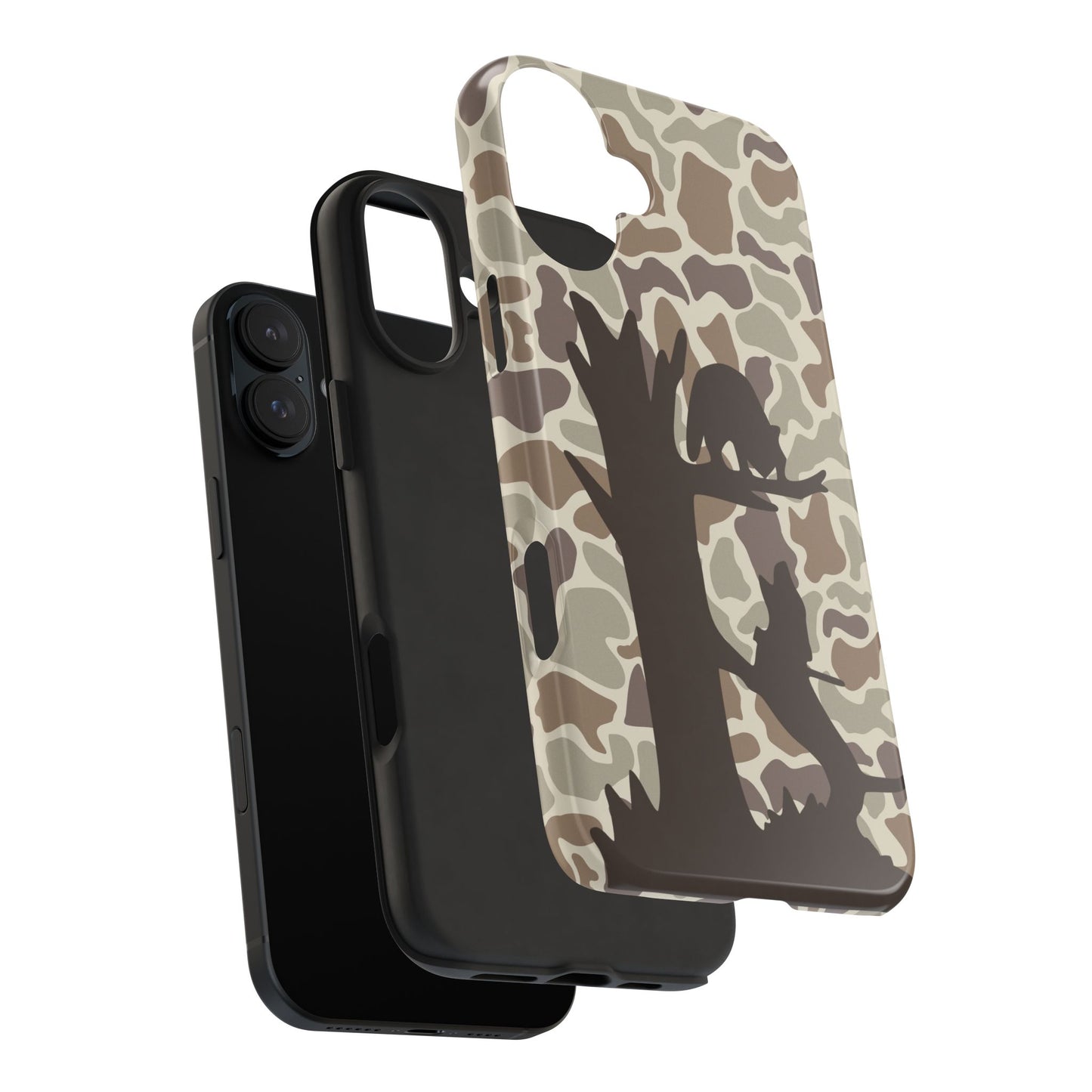 Camo Treed Coon Hound iPhone 16, Pro, Pro Max, Plus Tough Case - coonhoundin