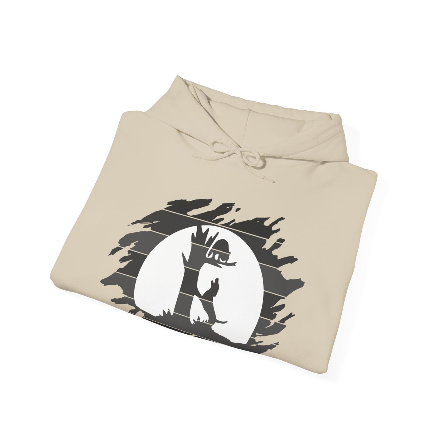 Unisex Treed Coon in the Moon Hooded Sweatshirt