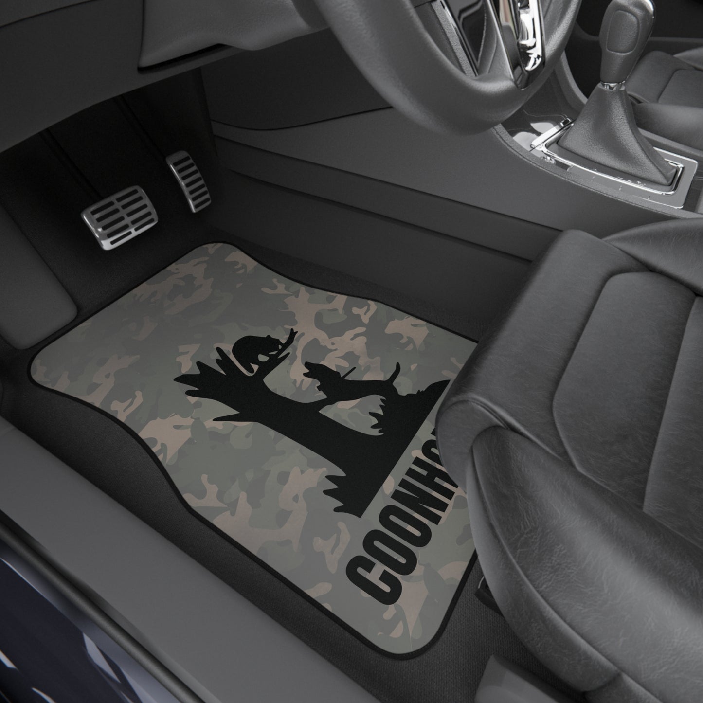 Custom Treed Coon Vintage Camo Full Set of Car Mats, Personalized Truck Mats