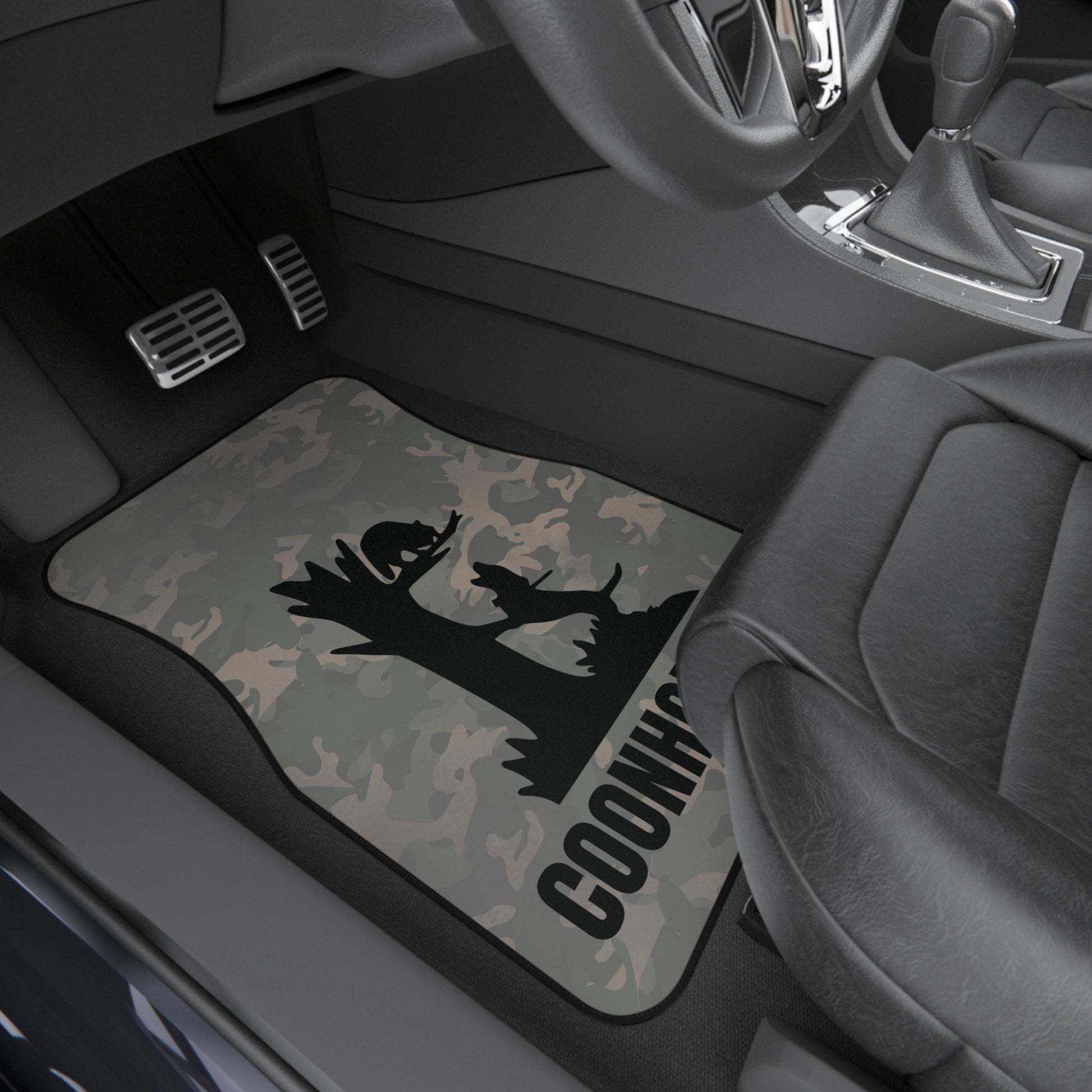 Custom Treed Coon Vintage Camo Full Set of Car Mats, Personalized Truck Mats - coonhoundin