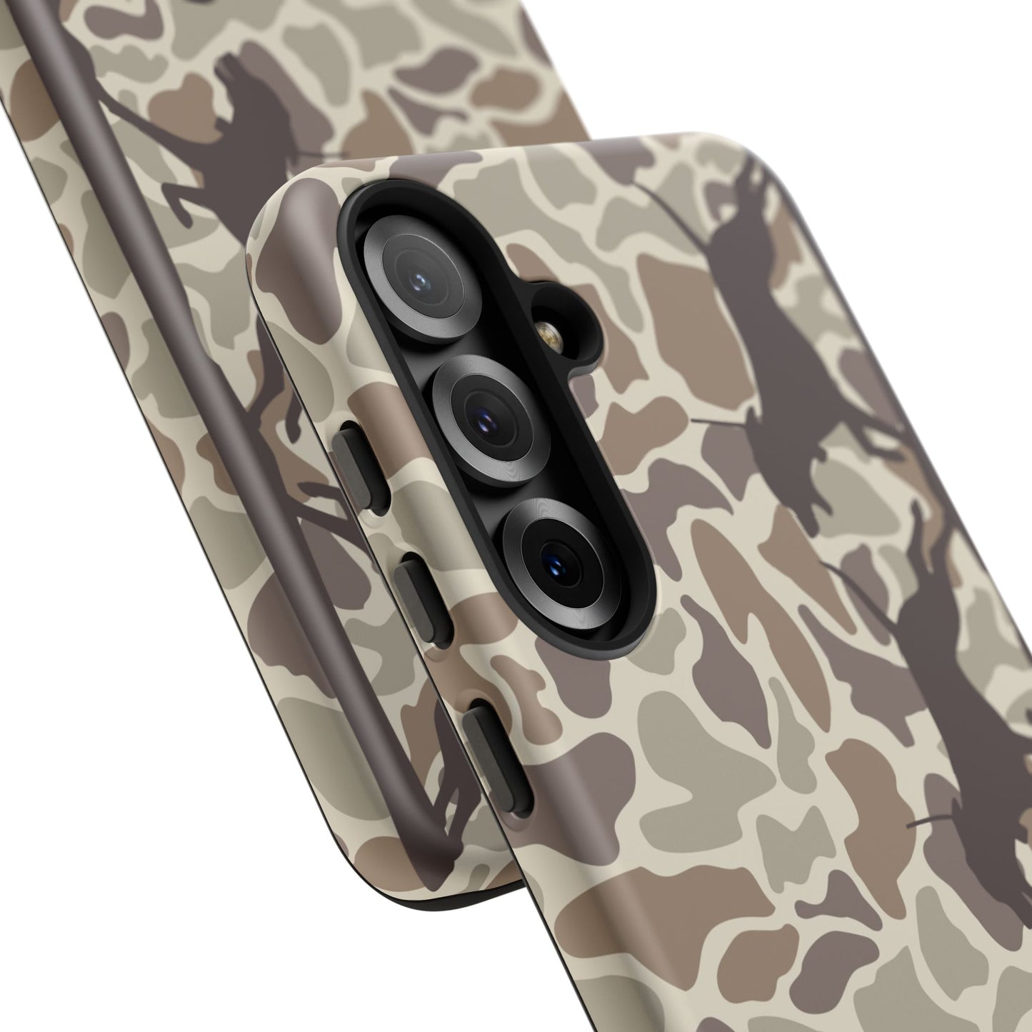 Hounds Chasing Deer Camo Tough Phone Case for Samsung Galaxy S25, Plus and Ultra - coonhoundin