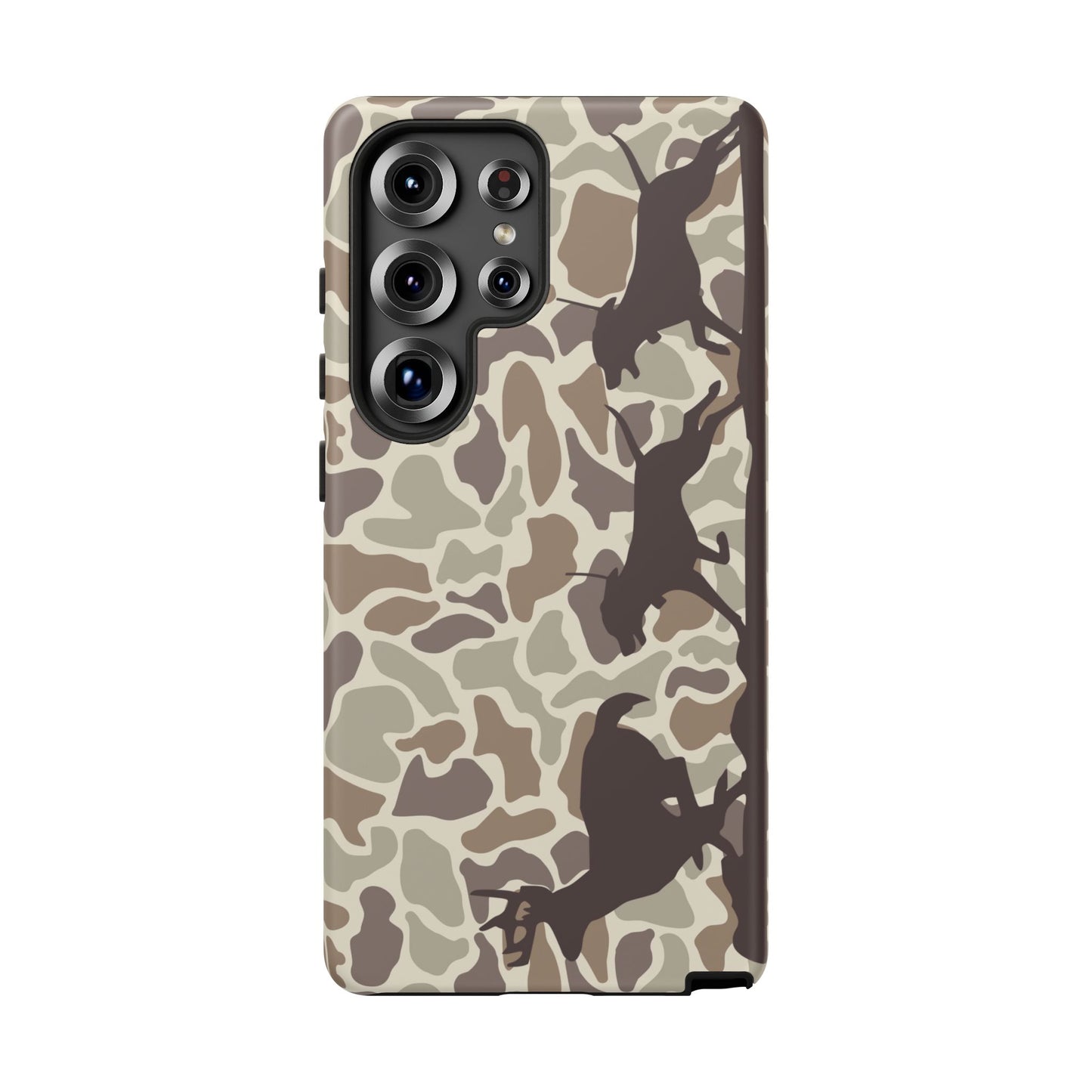 Hounds Chasing Deer Camo Tough Phone Case for Samsung Galaxy S25, Plus and Ultra - coonhoundin