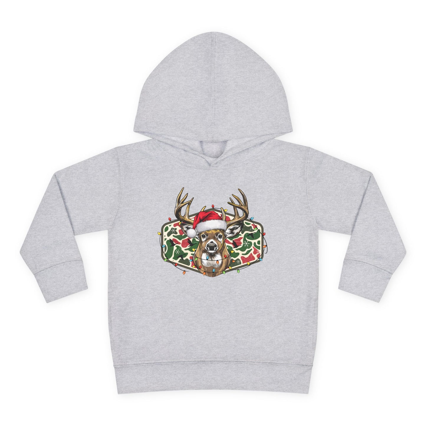 Toddler Christmas Camo Reindeer Pullover Hoodie