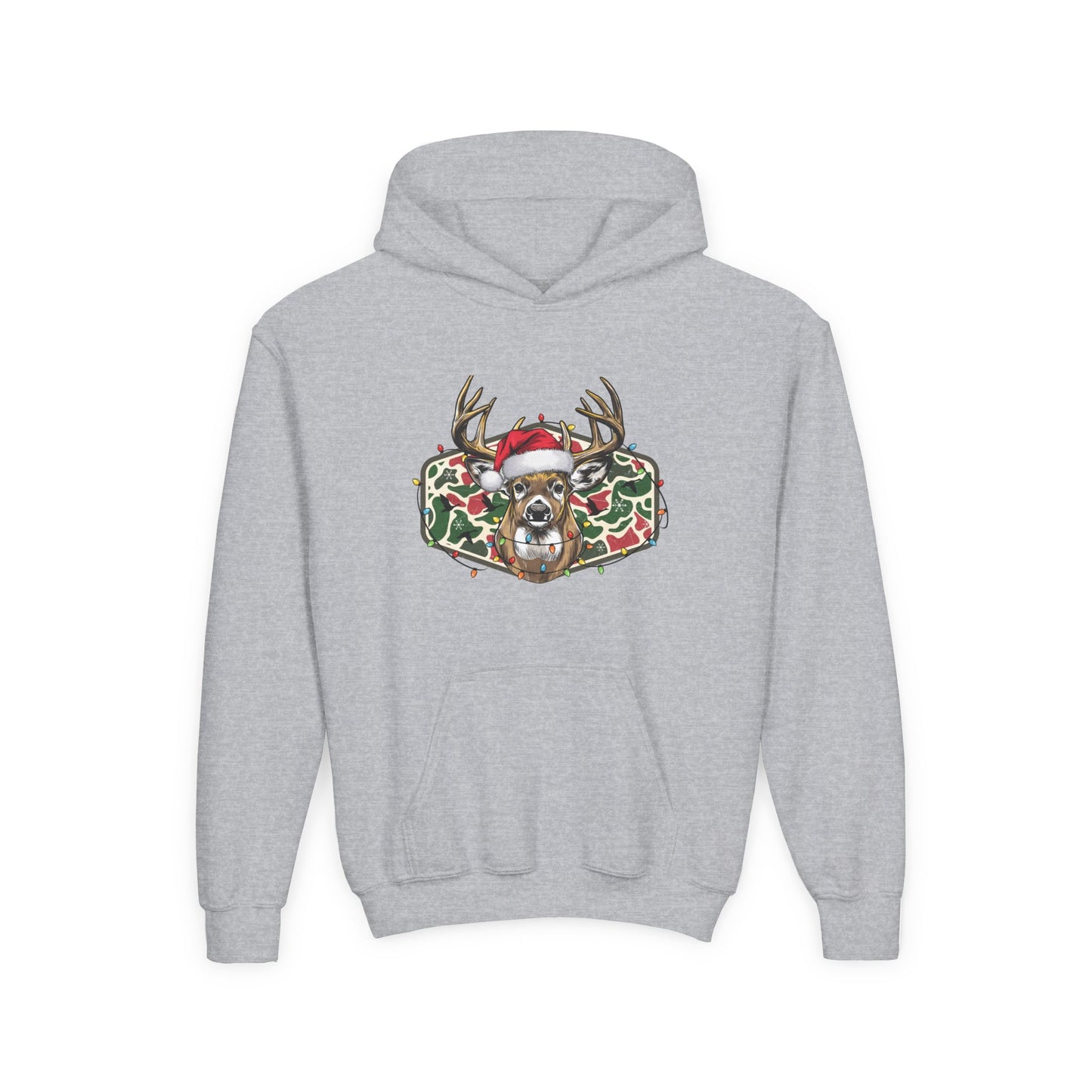 Youth Christmas Reindeer Santa Hoodie