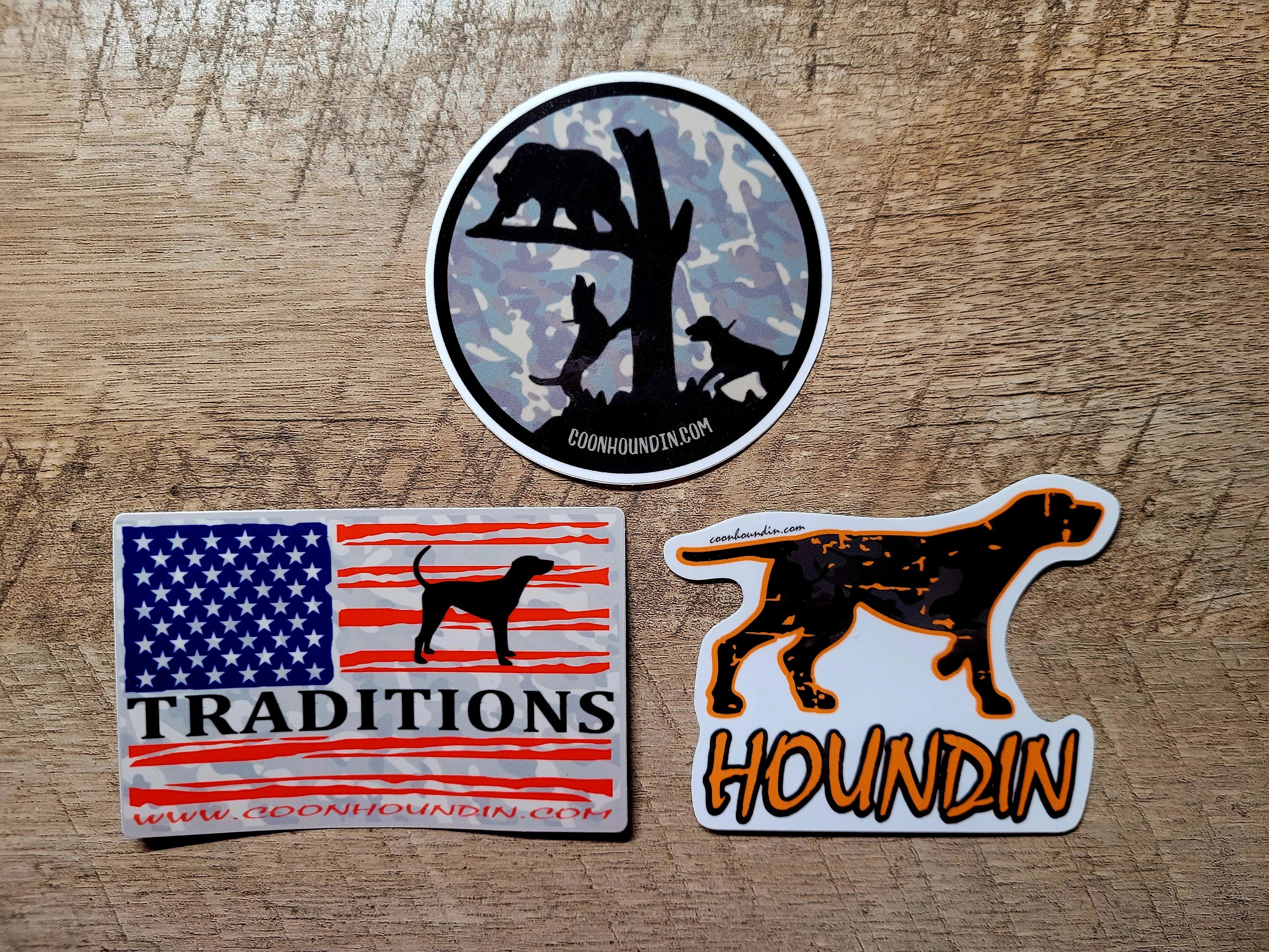 Bear Hunting Camo Waterproof Sticker Set