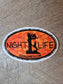 Coon Hunting Night Life Orange Camo Waterproof Sticker