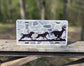Deer Hunting Hounds Camo Vanity License Plate for Hunters - coonhoundin